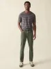Stretch Terry 5-Pocket Athletic Fit Pant - Fall Olive sold by Faherty