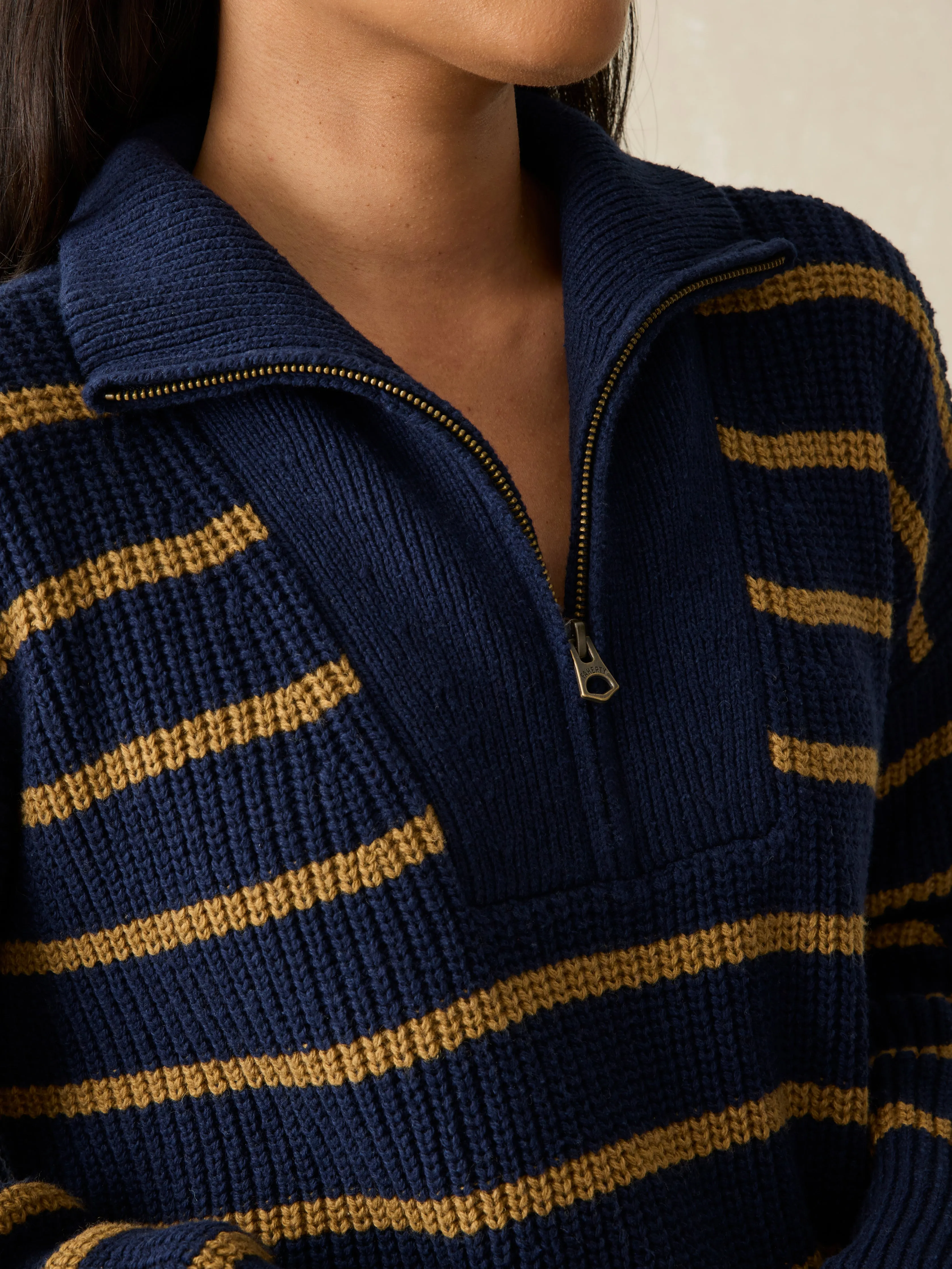 Mariner Sweater - Lakemont Stripe sold by Faherty product image thumbnail 2