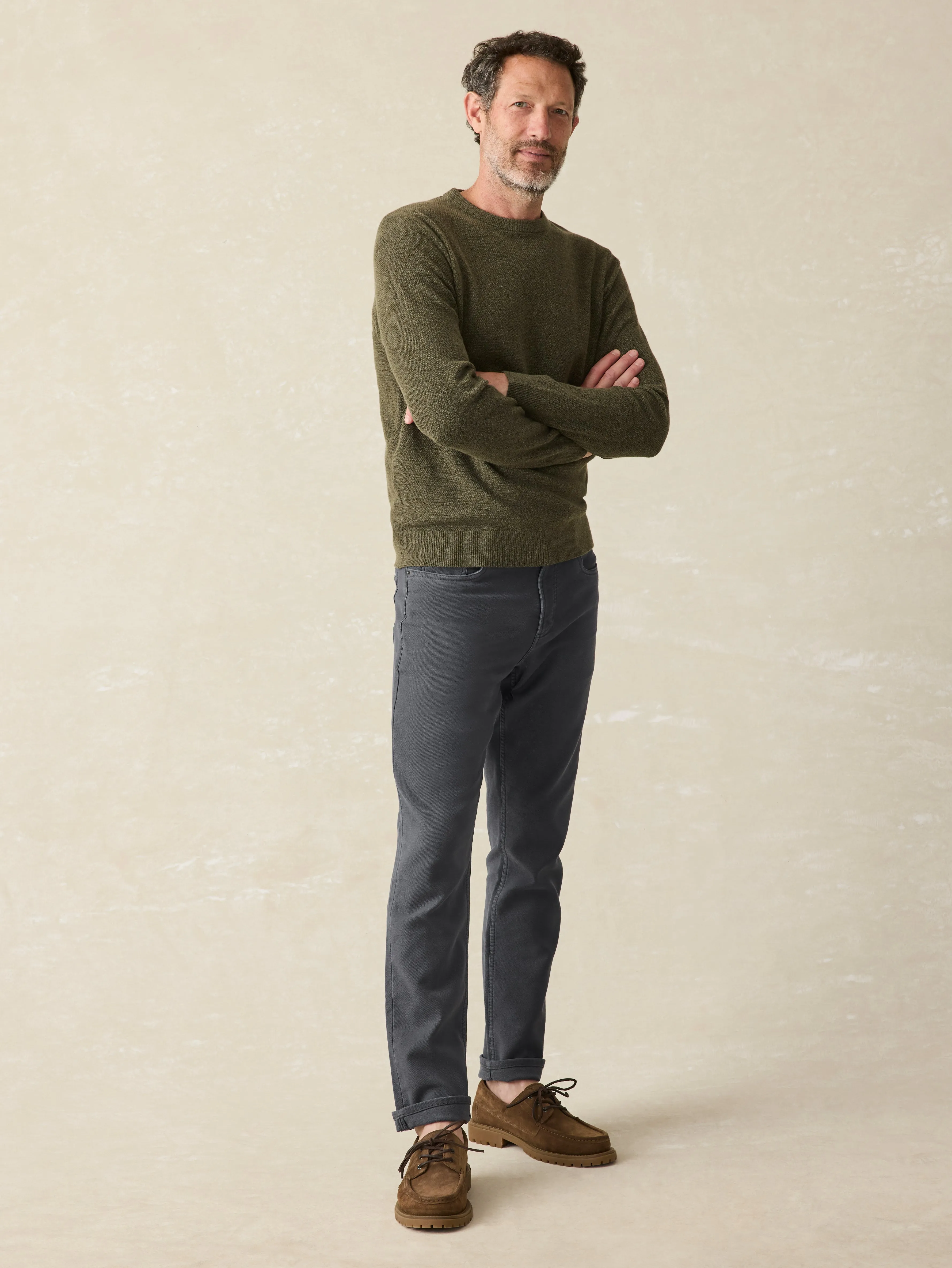 Stretch Terry 5-Pocket Pant - Deepest Navy sold by Faherty product image thumbnail 2