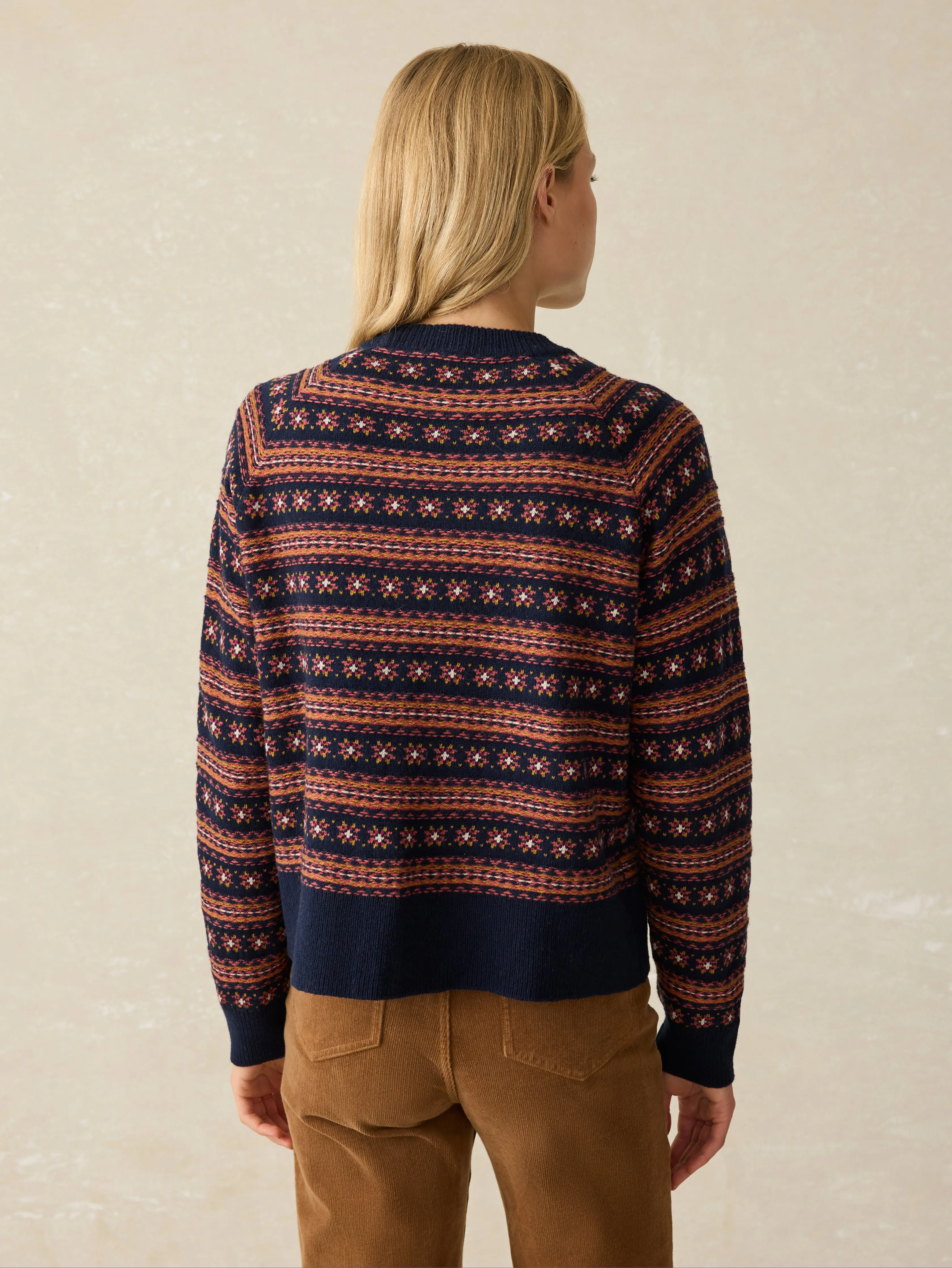 Highland Fairisle Cardigan - Twilight Fairisle sold by Faherty product image thumbnail 5