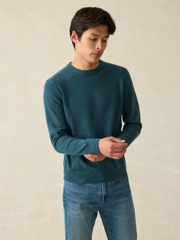 Jackson Crew Sweater - Deep Jade Heather sold by Faherty