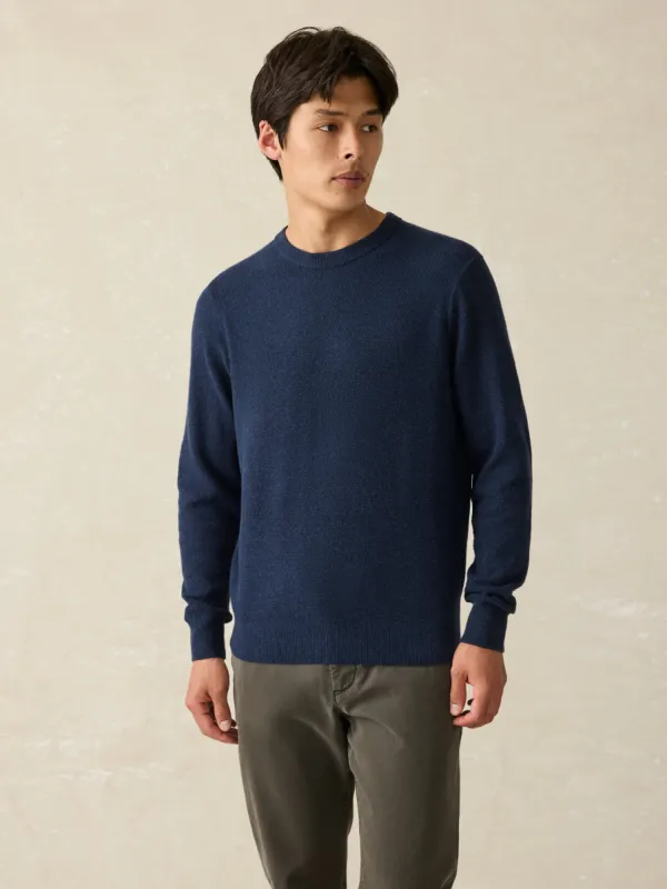 Jackson Crew Sweater - Navy Heather sold by Faherty
