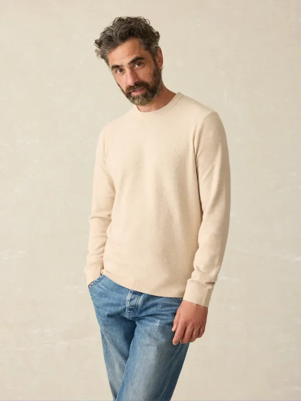 Jackson Crew Sweater (Tall) - Seapoint Sand Heather sold by Faherty
