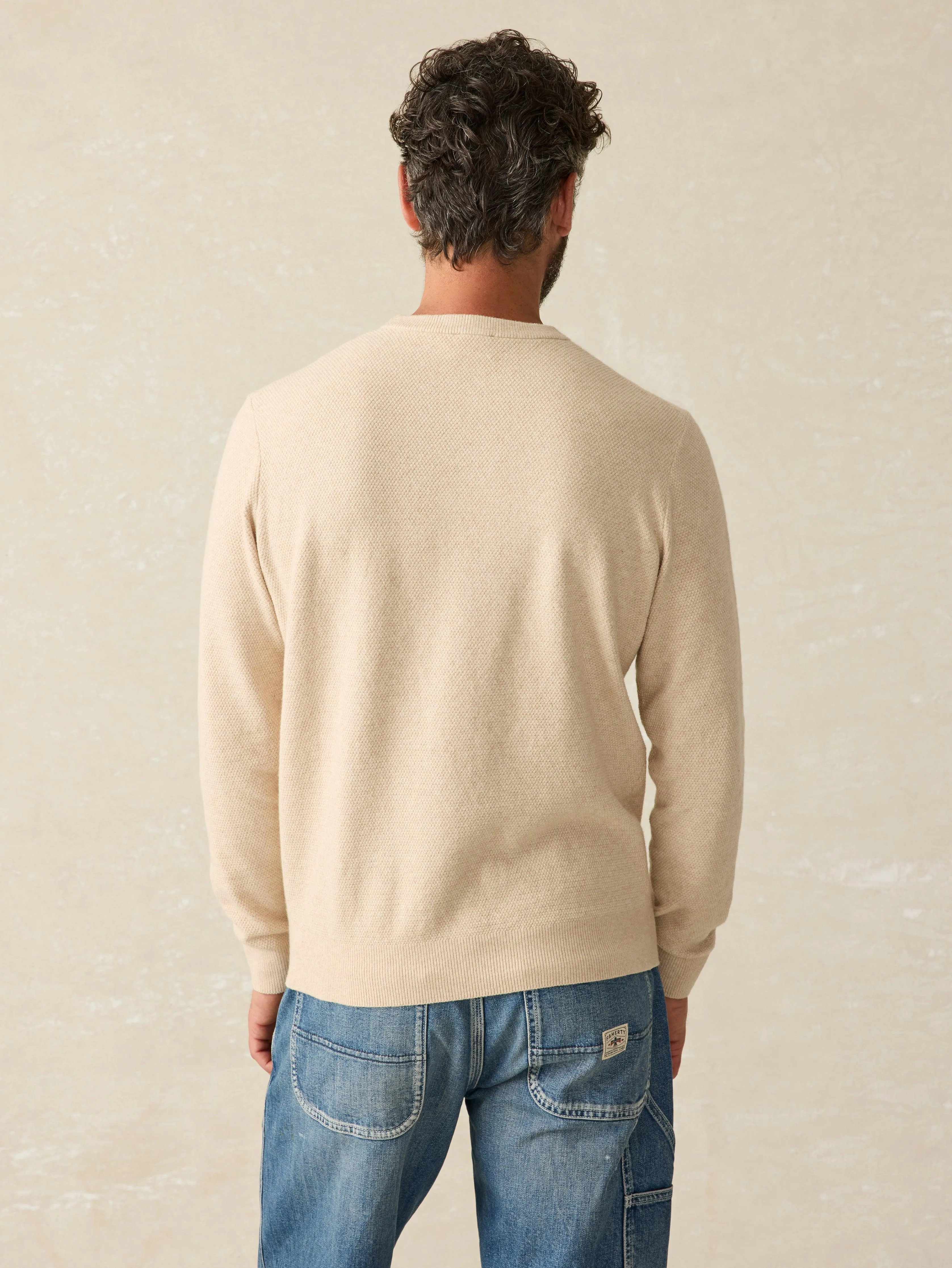 Jackson Crew Sweater (Tall) - Seapoint Sand Heather sold by Faherty product image thumbnail 5