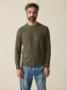 Jackson Crew Sweater (Tall) - Olive Heather sold by Faherty