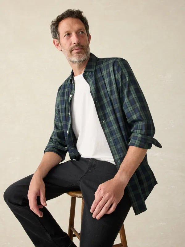 Movement™ Shirt (Tall) - Blackwatch Plaid sold by Faherty