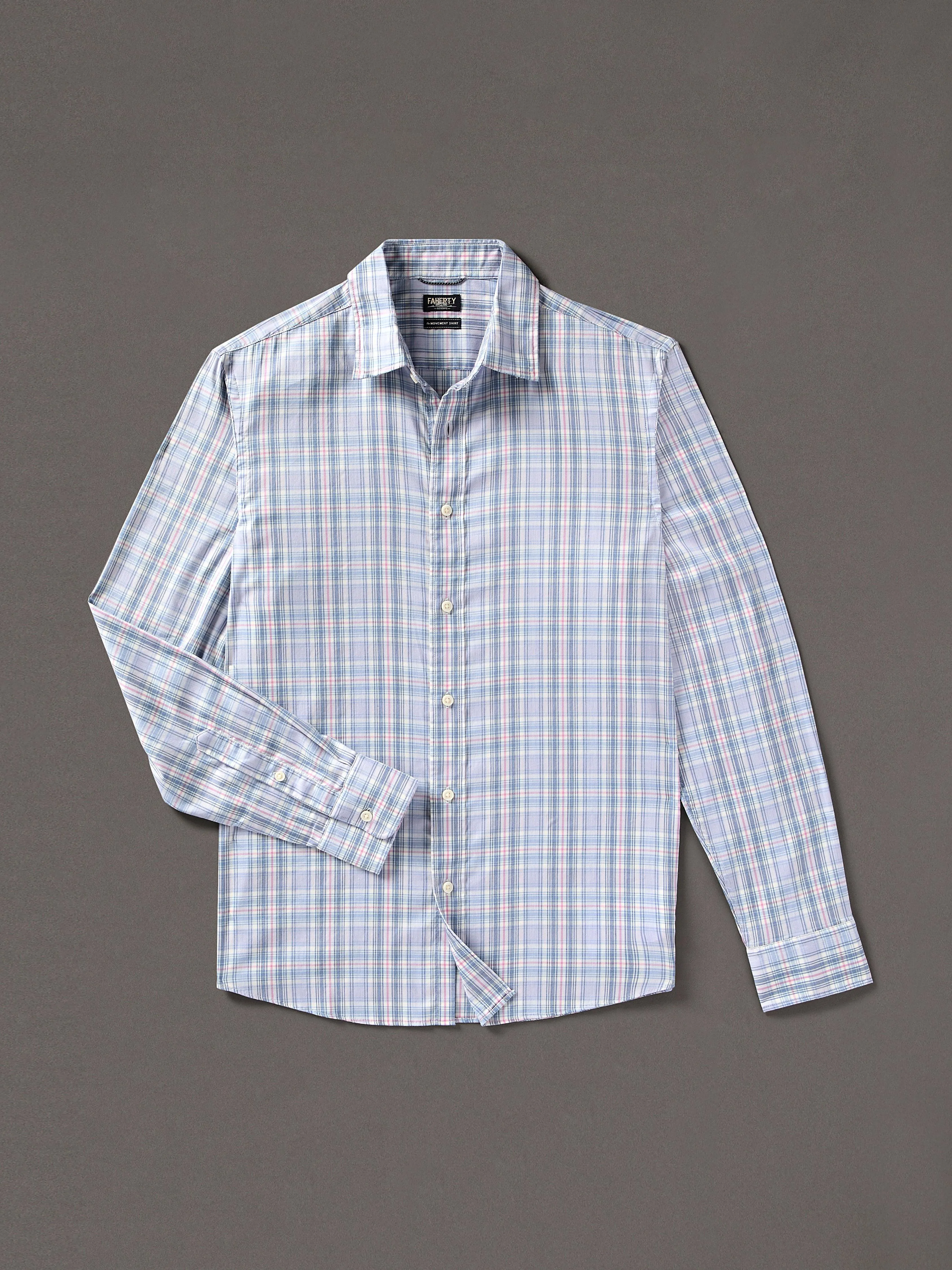 Movement™ Shirt - Coastal Escape Plaid sold by Faherty product image thumbnail 3