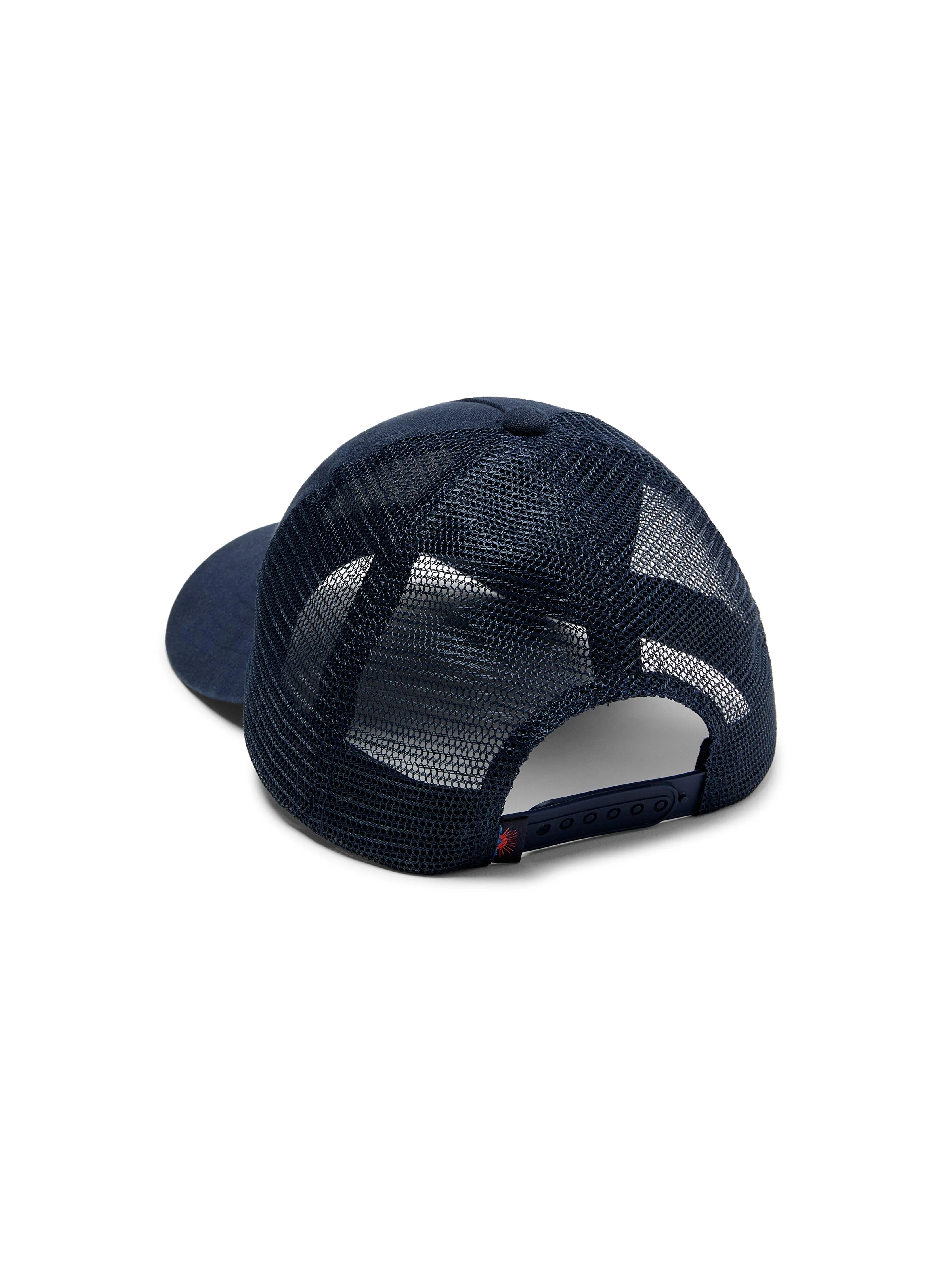 New York Retro Sun And Waves Trucker - Navy Navy sold by Faherty product image thumbnail 4