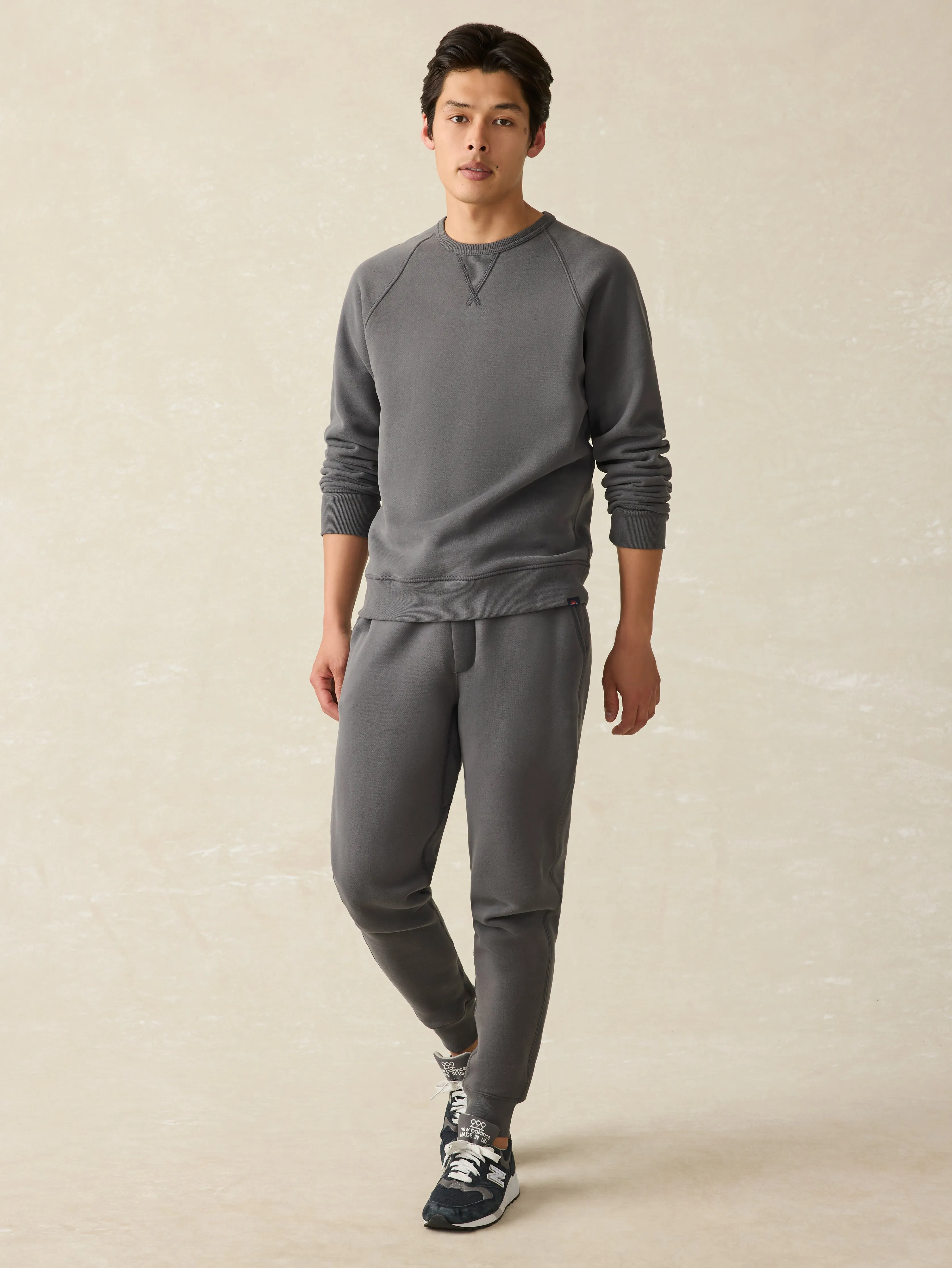 High Standard Fleece Sweatpant - Mountain Black sold by Faherty product image thumbnail 3