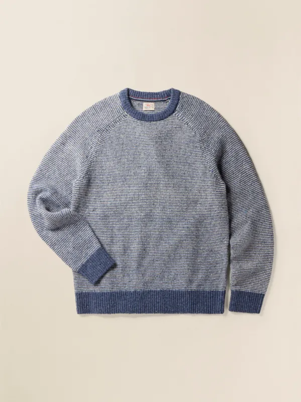 Donegal Crew Sweater - Sea Feeder Marl sold by Faherty