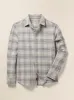 Super Brushed Flannel - Grey Falls Plaid sold by Faherty