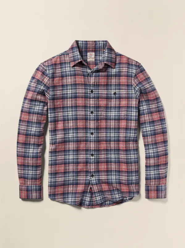 Super Brushed Flannel - Yukon Berry Plaid sold by Faherty