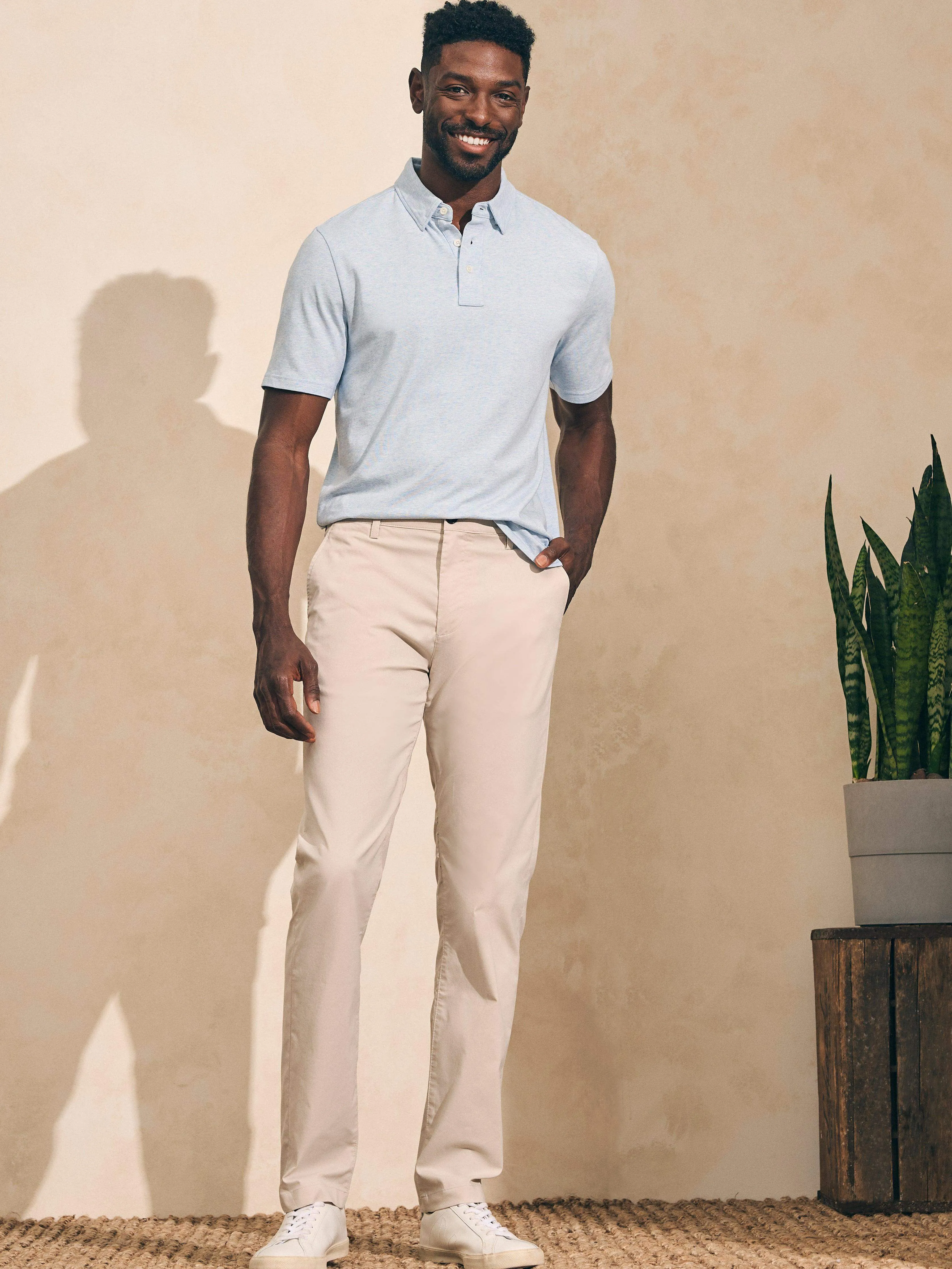 Movement™ Chino Pant (32" Inseam) - Light Sand sold by Faherty product image thumbnail 2