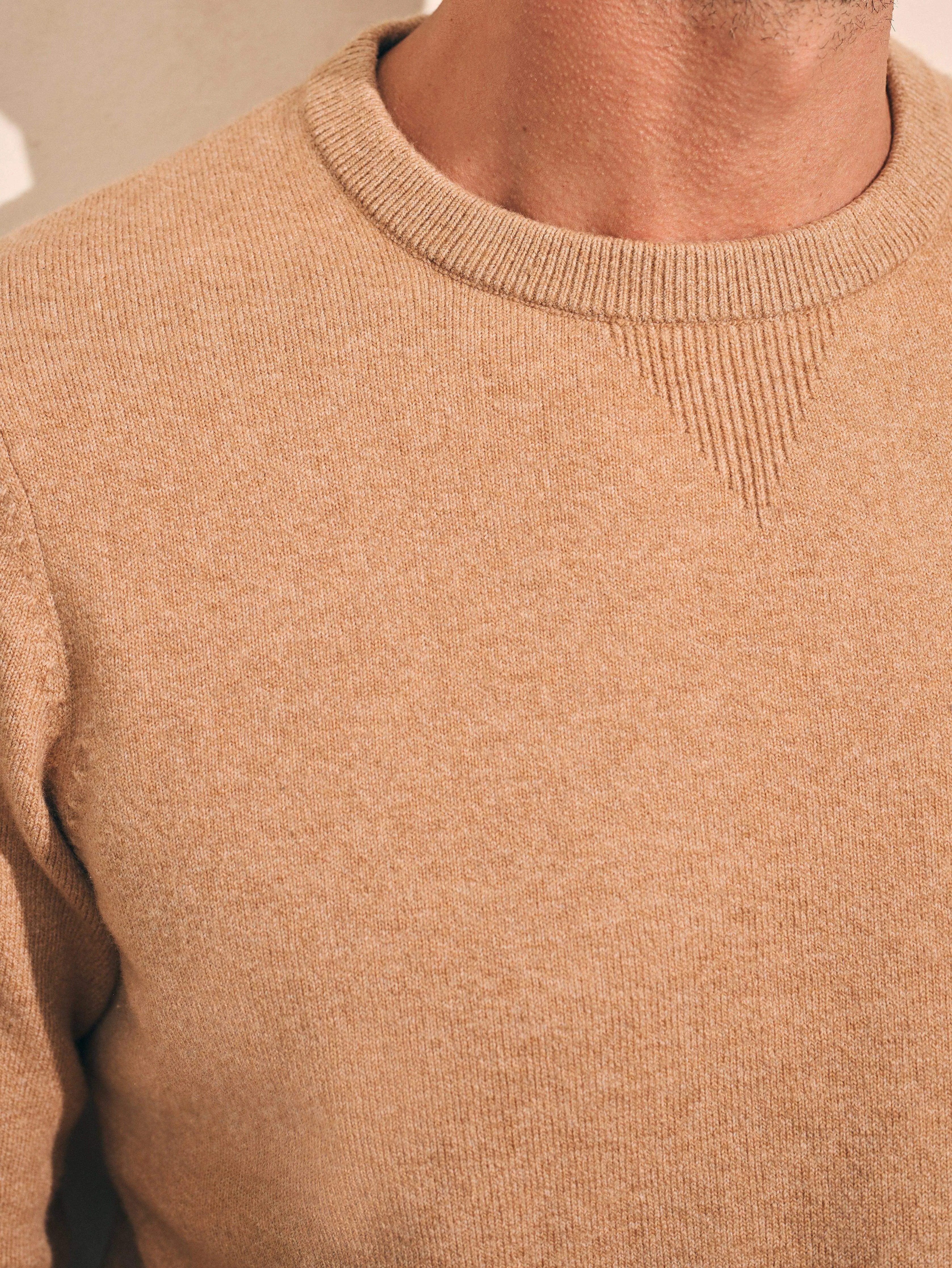 Mountain Crew Sweater - Wheat Heather sold by Faherty product image thumbnail 2