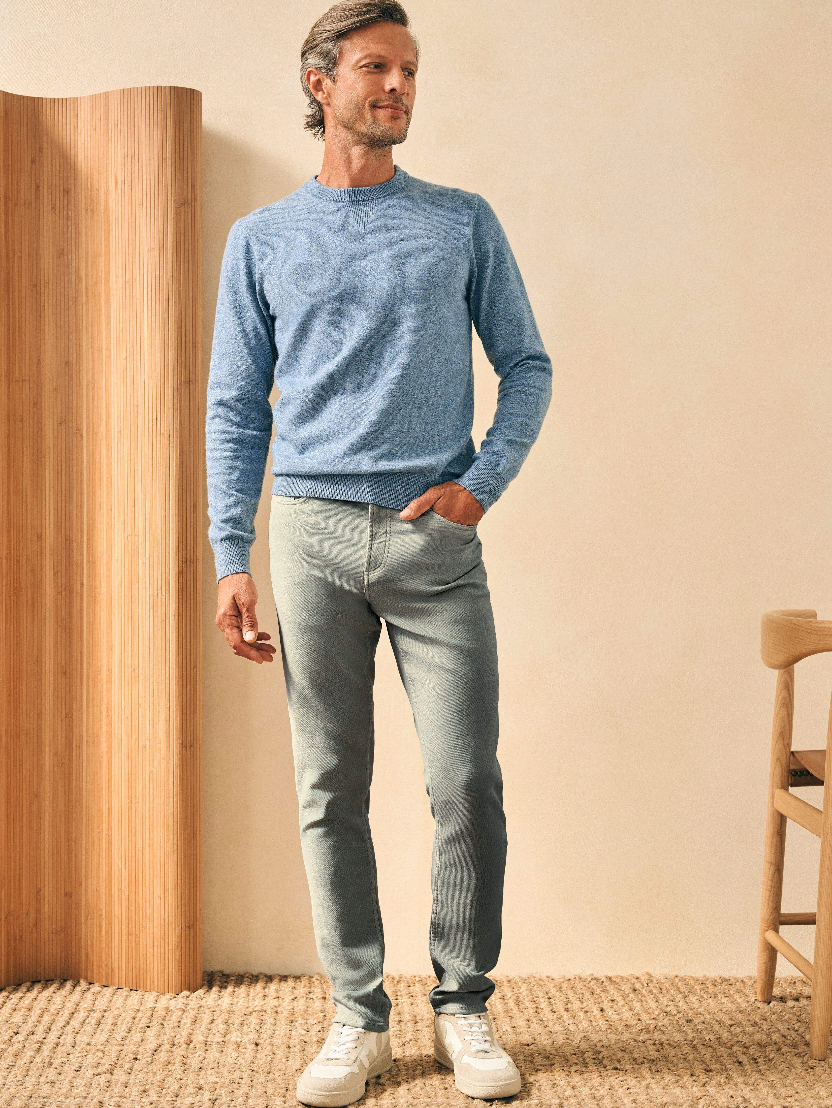 Mountain Crew Sweater - Mountain Stream Heather sold by Faherty product image thumbnail 4