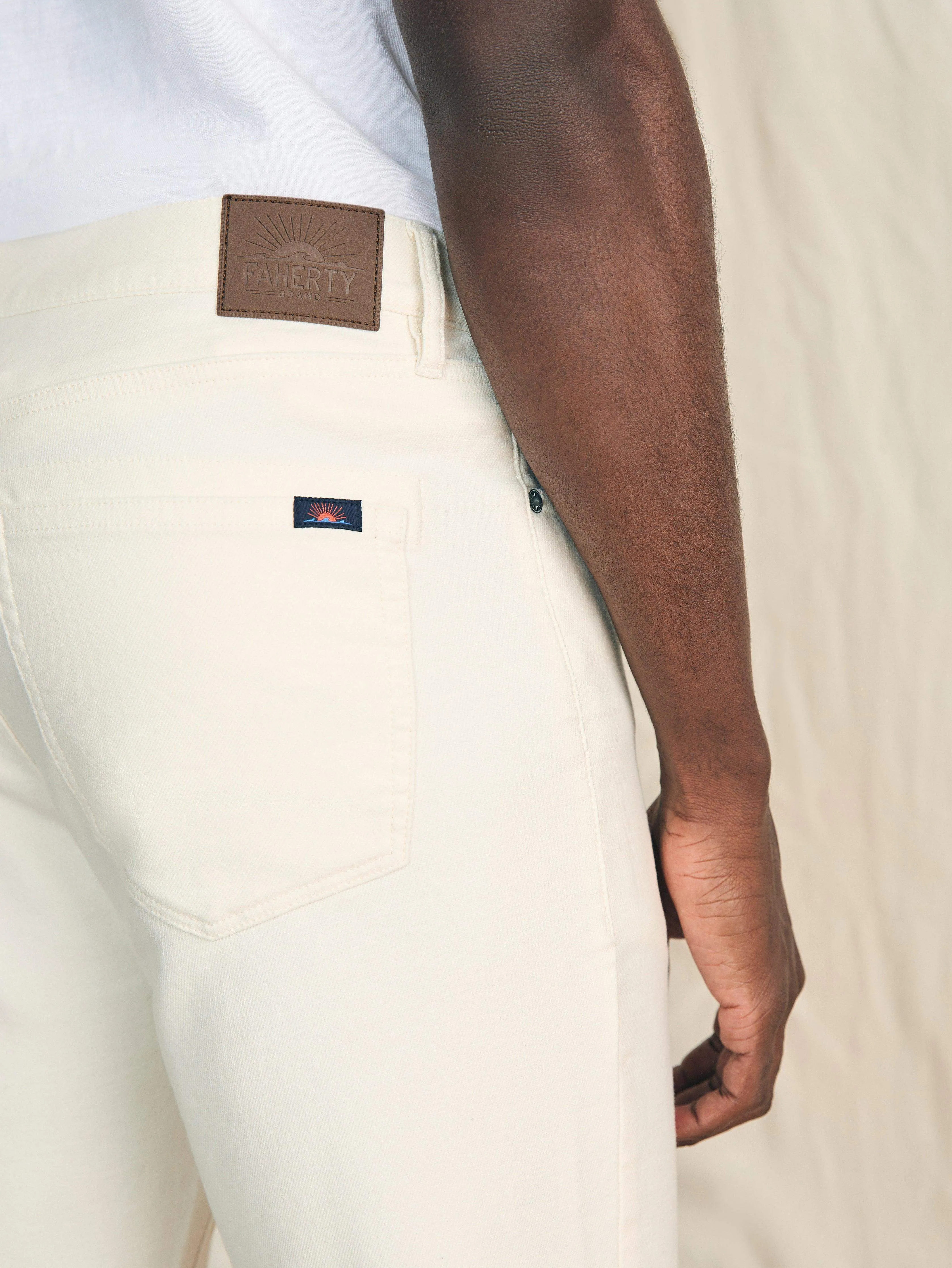 Stretch Terry 5-Pocket Pant - Cabo Blanco sold by Faherty product image thumbnail 4