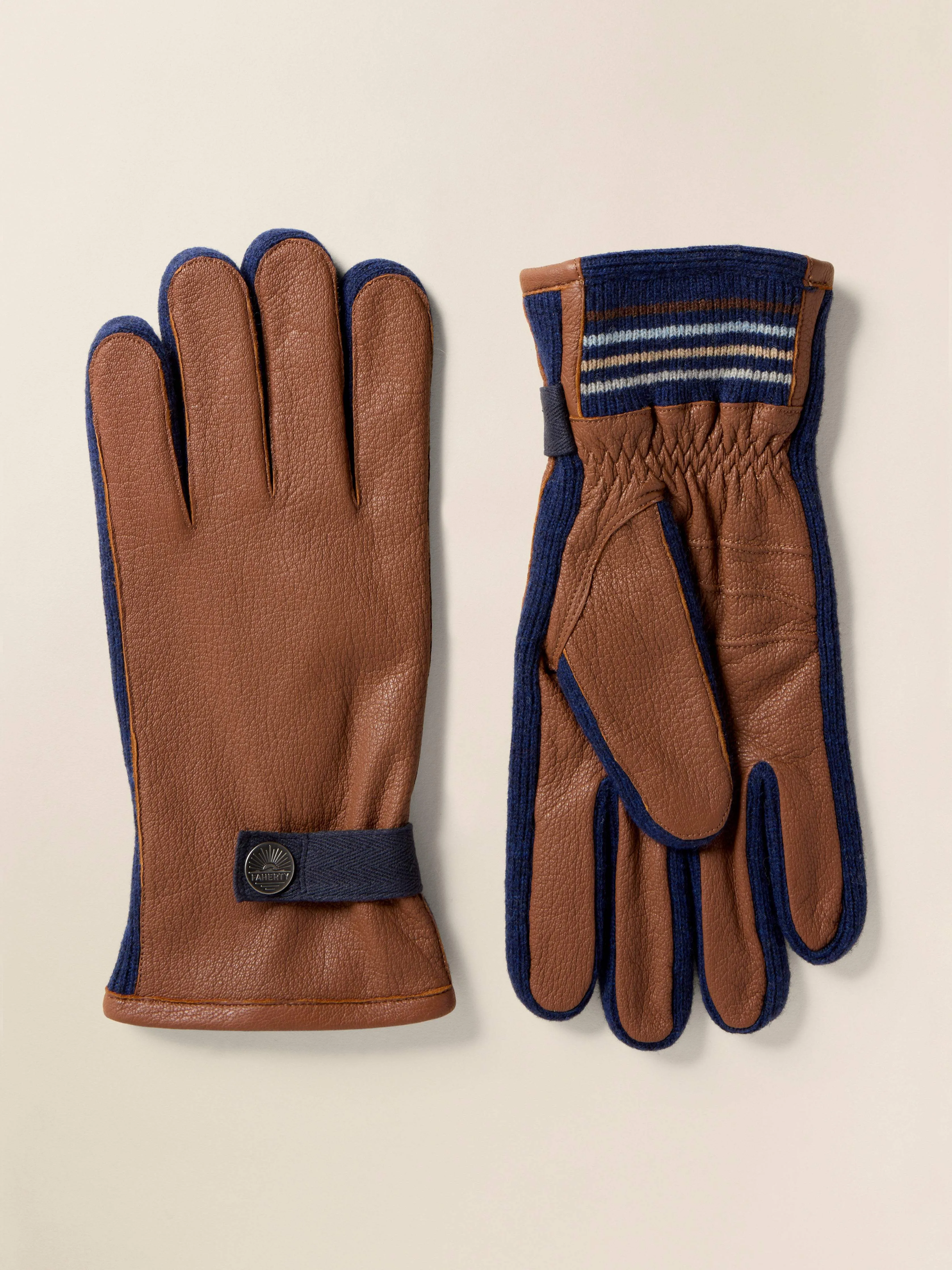 Mens Leather Glove - Dark Brown sold by Faherty