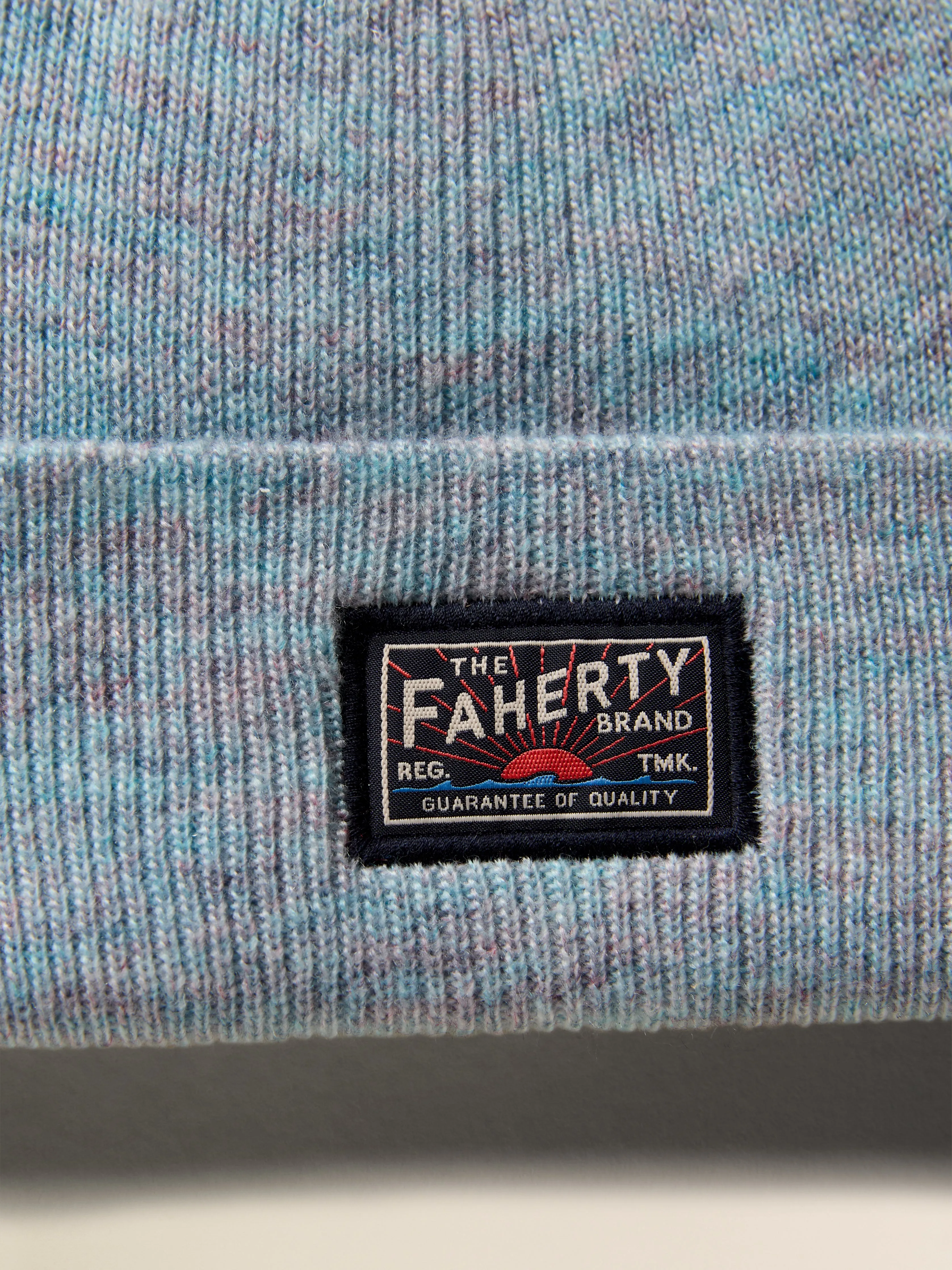 Faherty Logo Beanie - Montana Blue sold by Faherty product image thumbnail 2