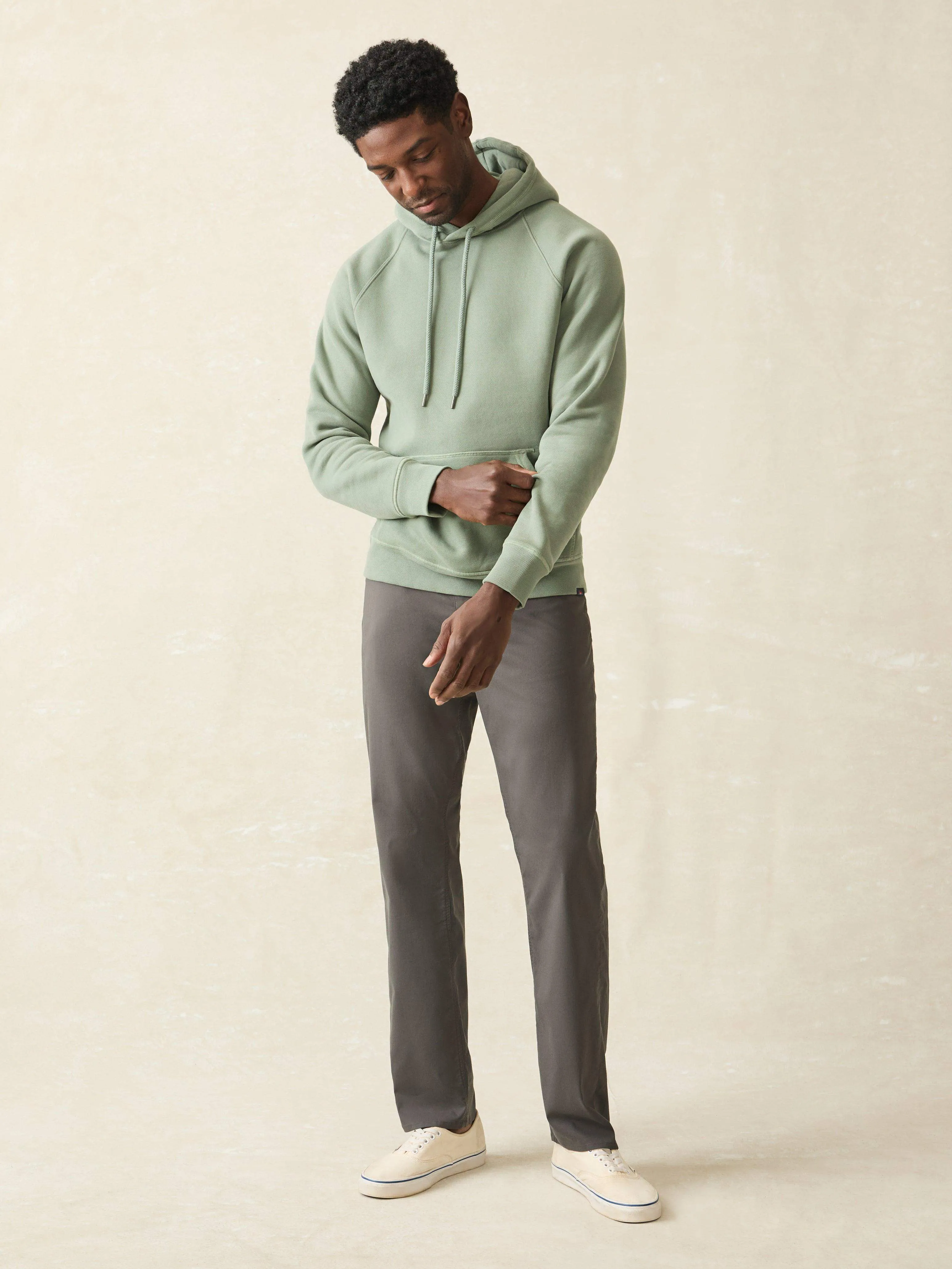 High Standard Fleece Hoodie - Spruce sold by Faherty product image thumbnail 3