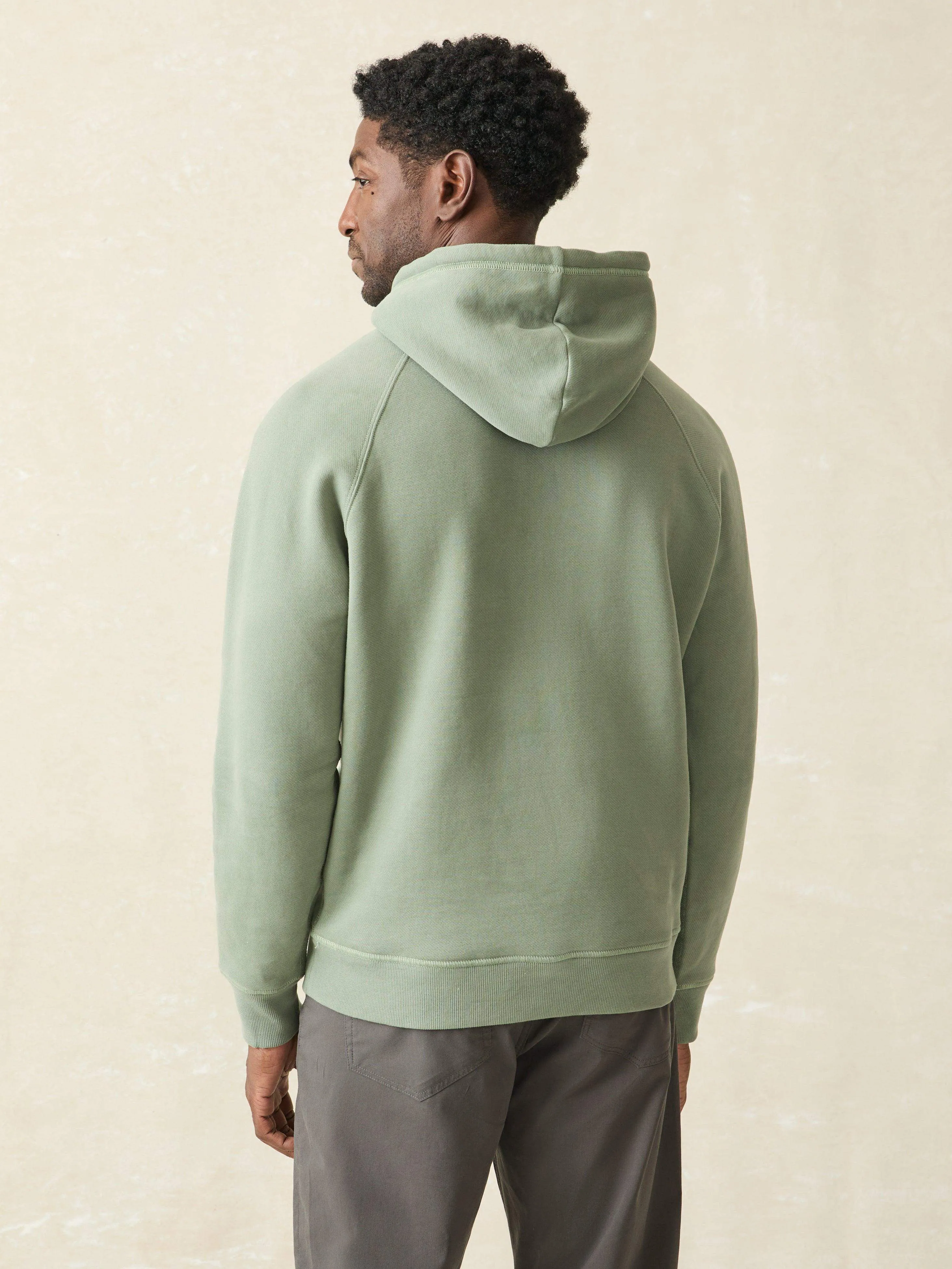 High Standard Fleece Hoodie - Spruce sold by Faherty product image thumbnail 5