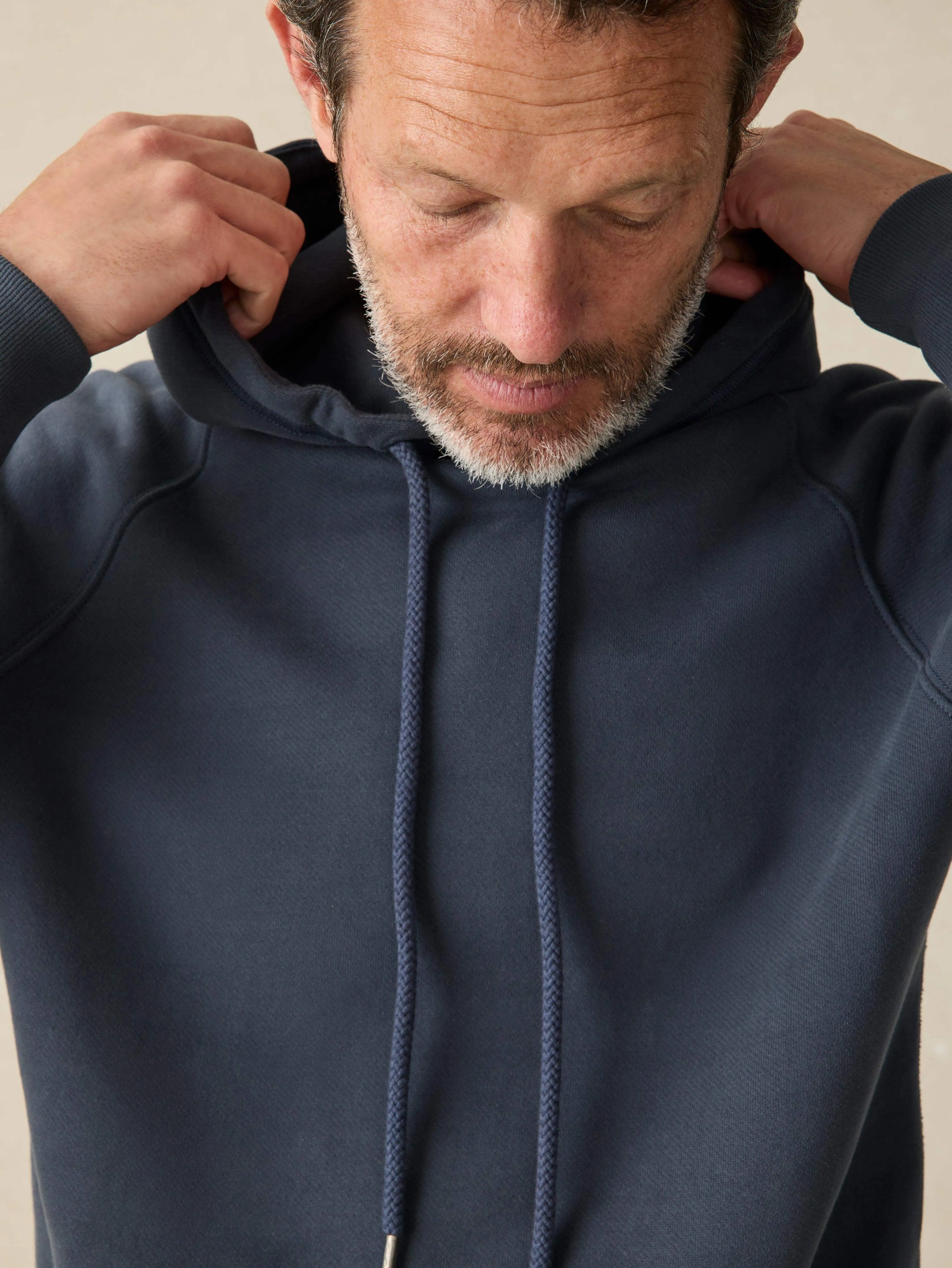 High Standard Fleece Hoodie - Blue Nights sold by Faherty product image thumbnail 2