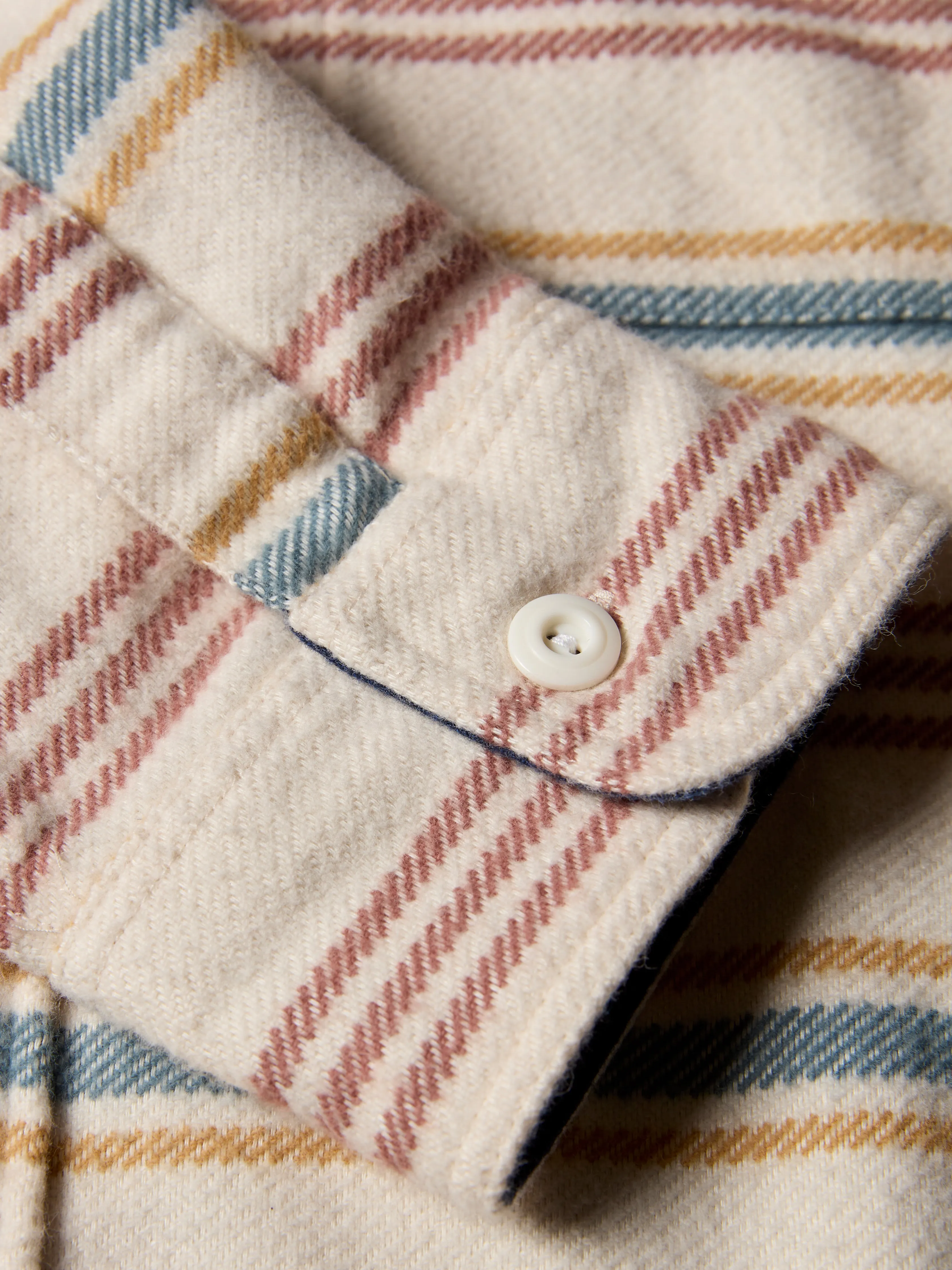 Wavebreaker Shirt - Dune Sky Stripe sold by Faherty product image thumbnail 3