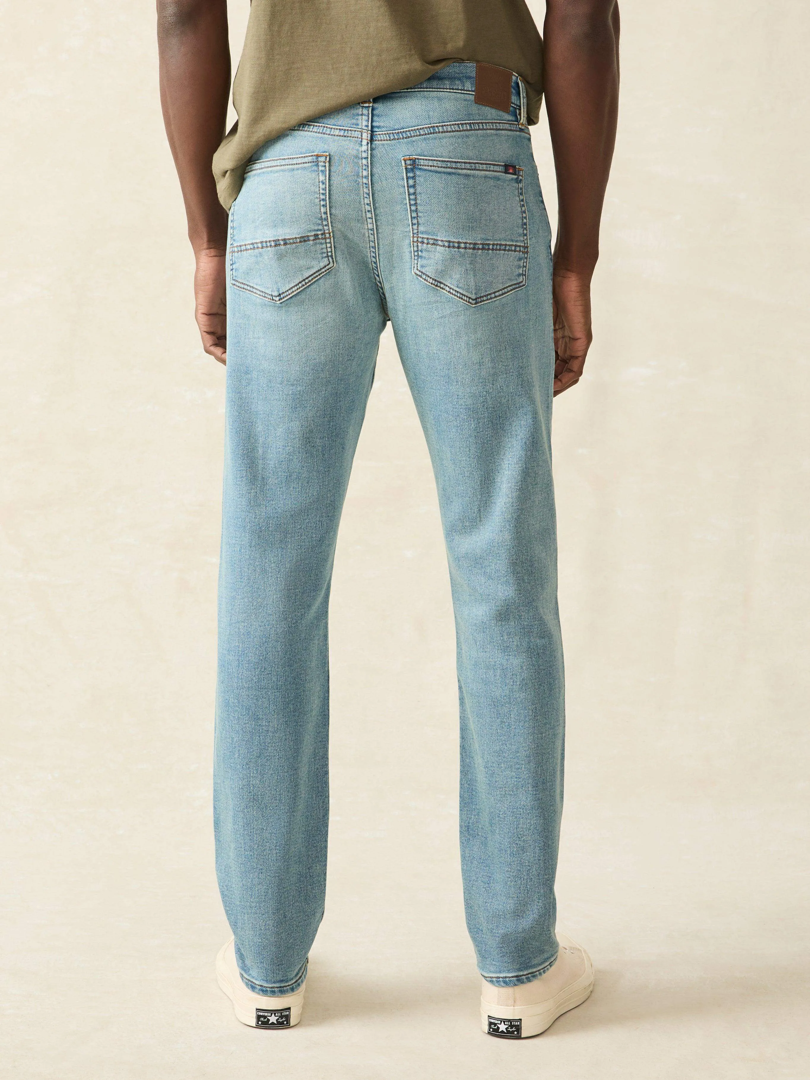 Stretch Terry Indigo 5-Pocket Pant - Eastern Shore sold by Faherty product image thumbnail 5
