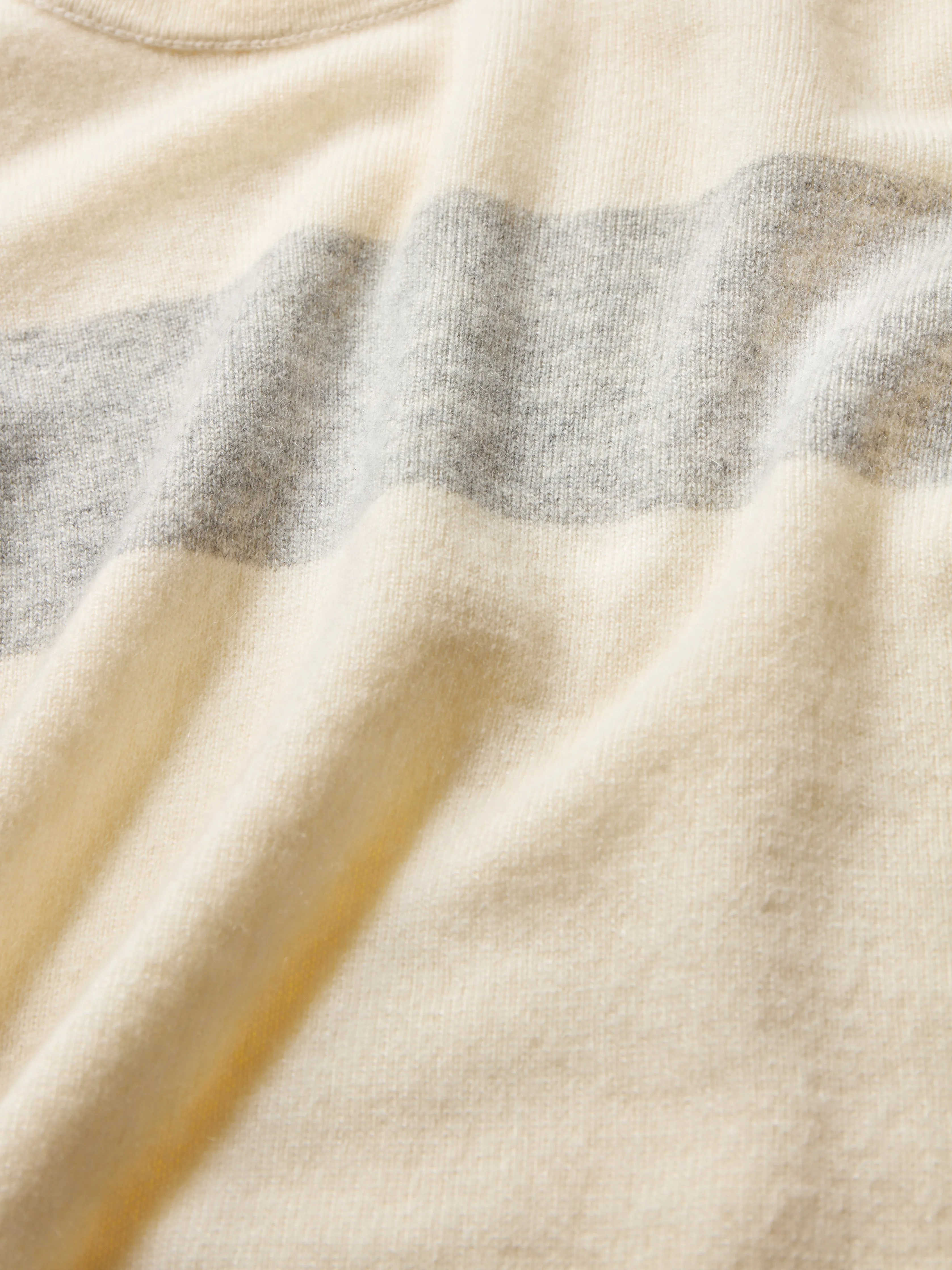 Tropical Cashmere Crewneck Sweater - Coastal Cream sold by Faherty product image thumbnail 2