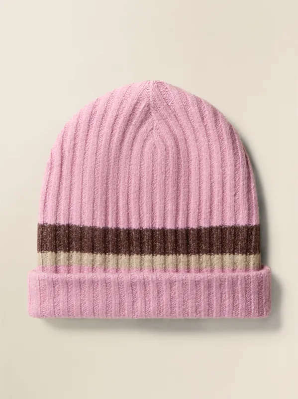 Jackson Slouchy Rib Beanie - Orchid Haze sold by Faherty