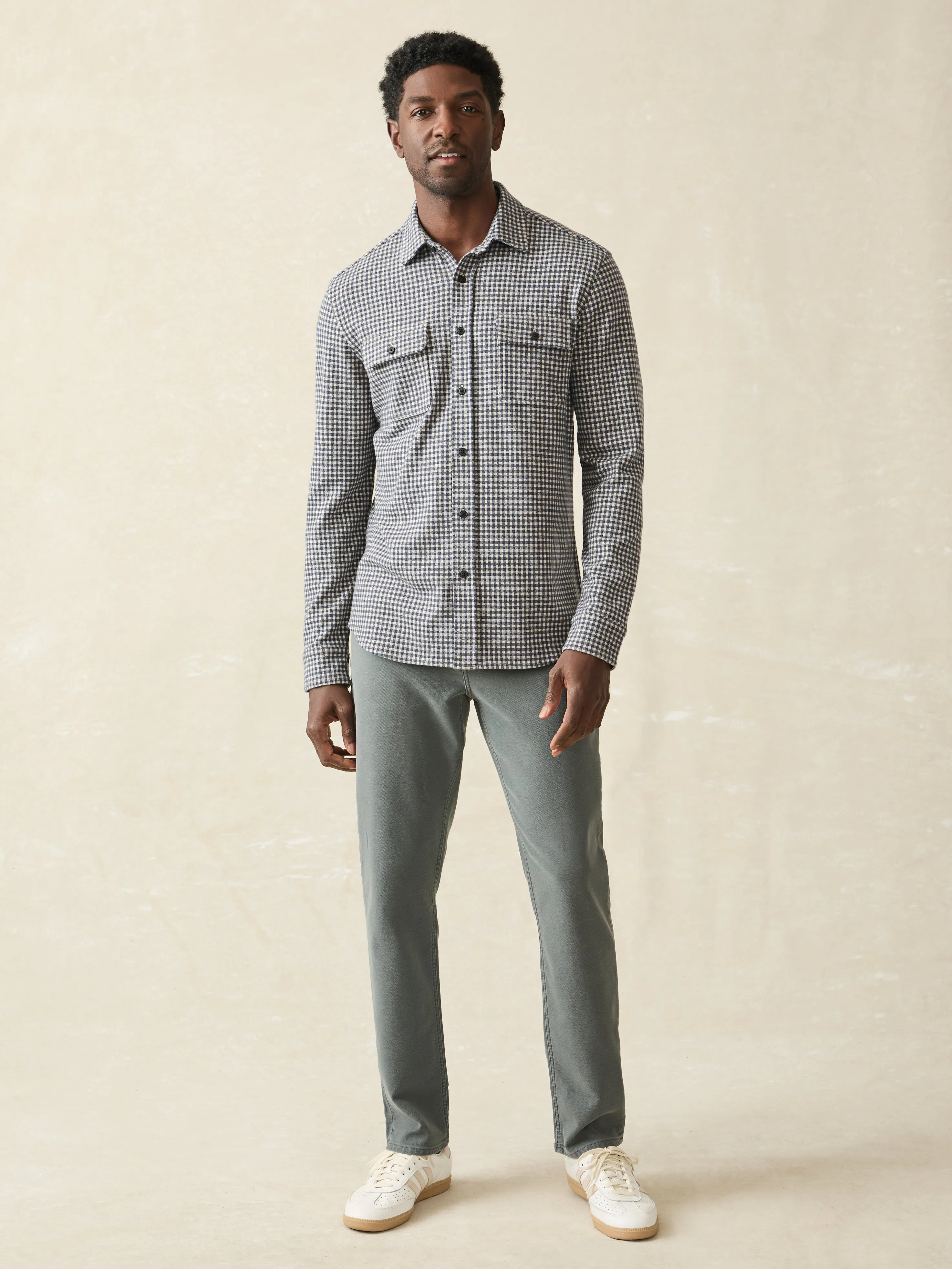 Legend™ Sweater Shirt (Tall) - Encinitas Gingham sold by Faherty product image thumbnail 3