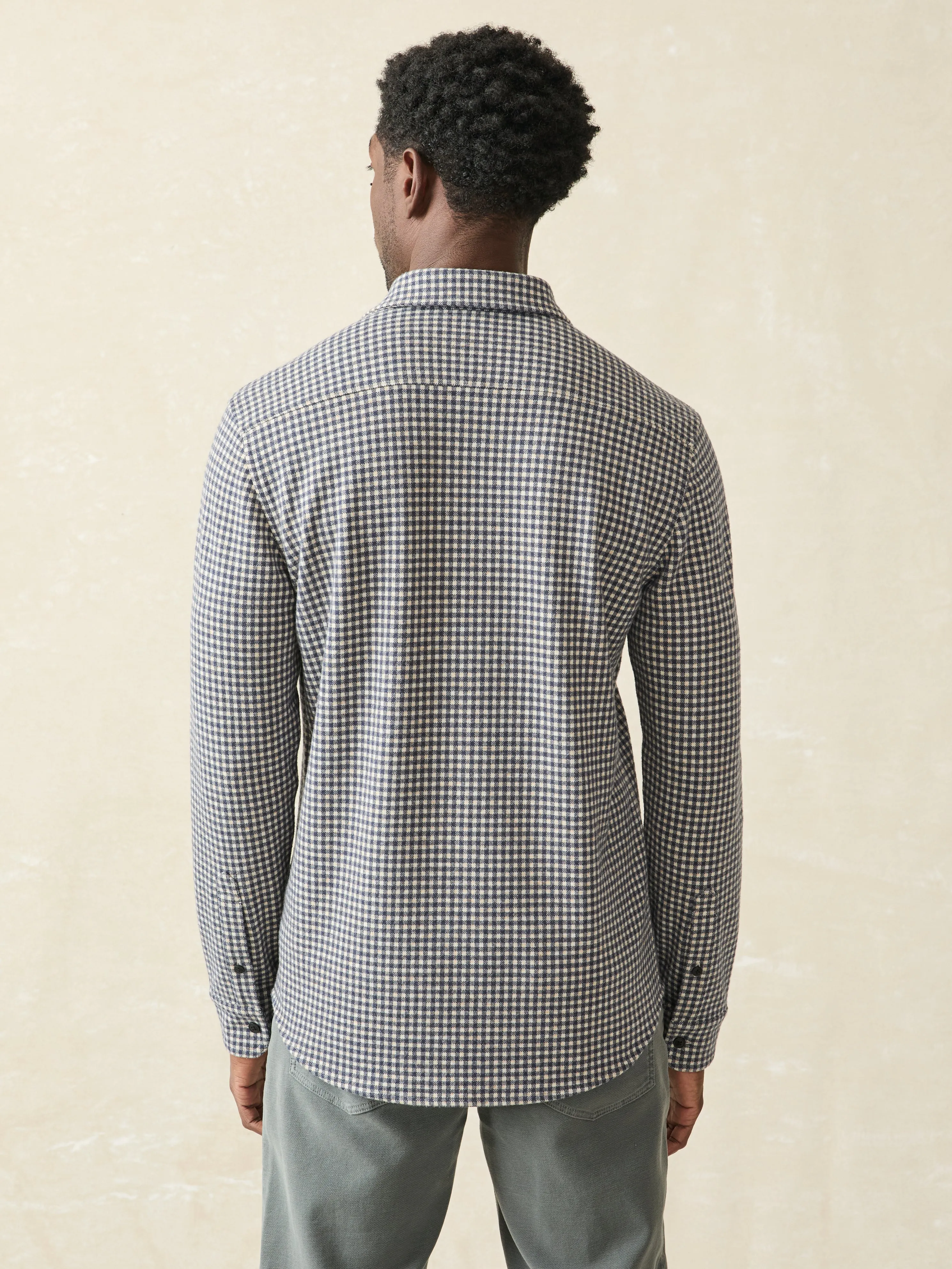 Legend™ Sweater Shirt (Tall) - Encinitas Gingham sold by Faherty product image thumbnail 5