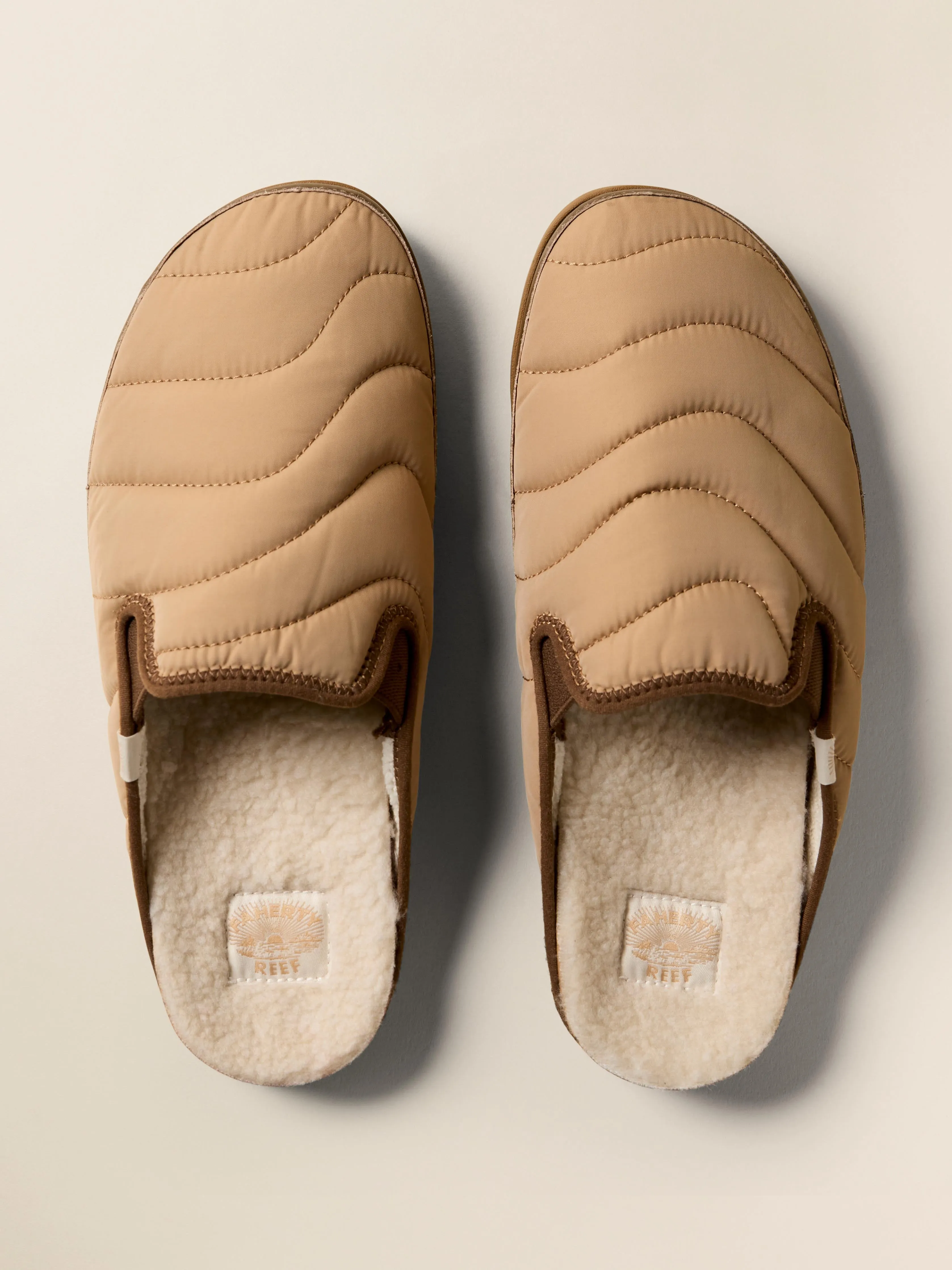Faherty X Reef Mens Slipper Scuff - Acorn sold by Faherty