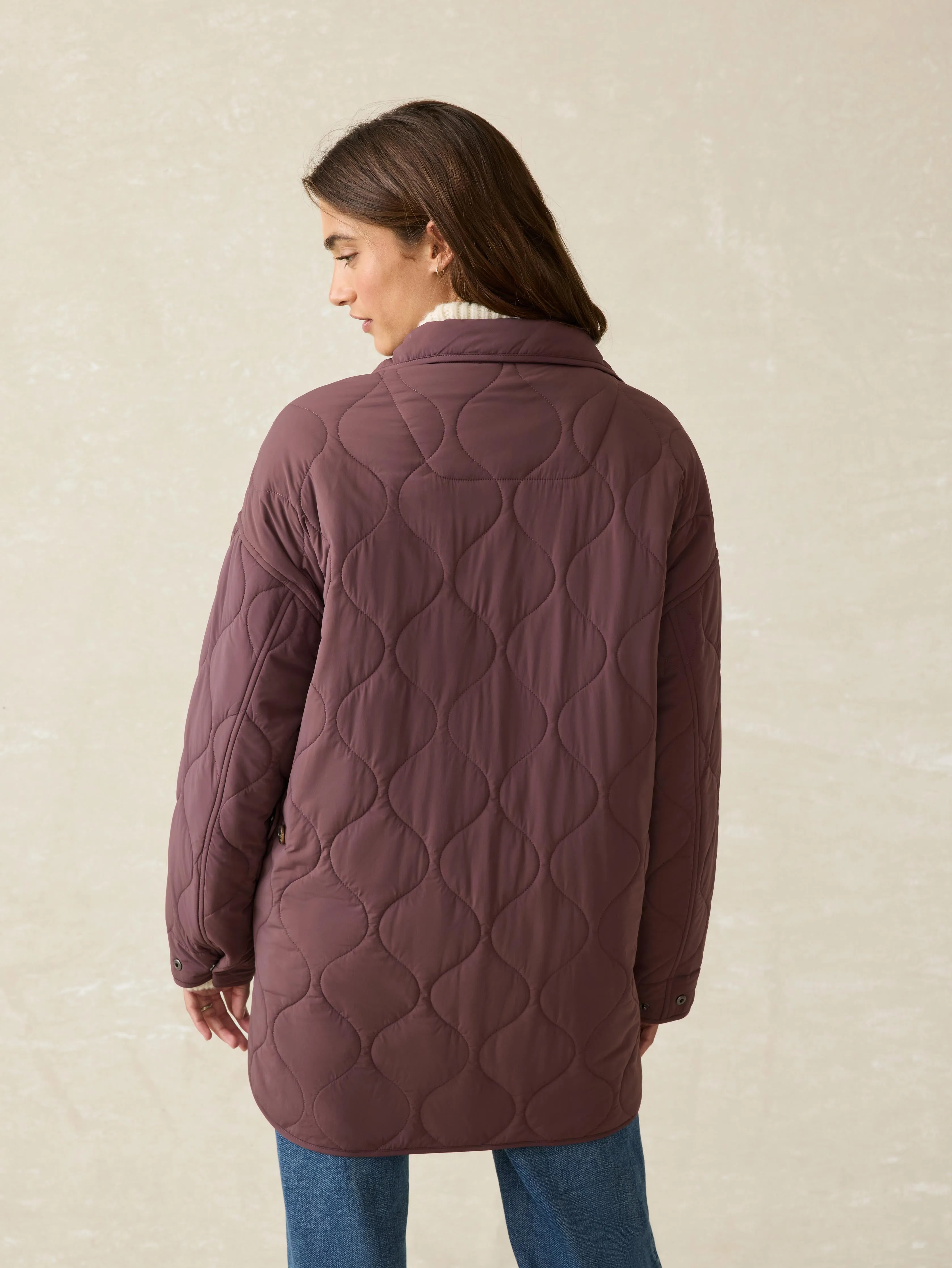 Horizon Series Quilted Jacket - Huckleberry sold by Faherty product image thumbnail 4