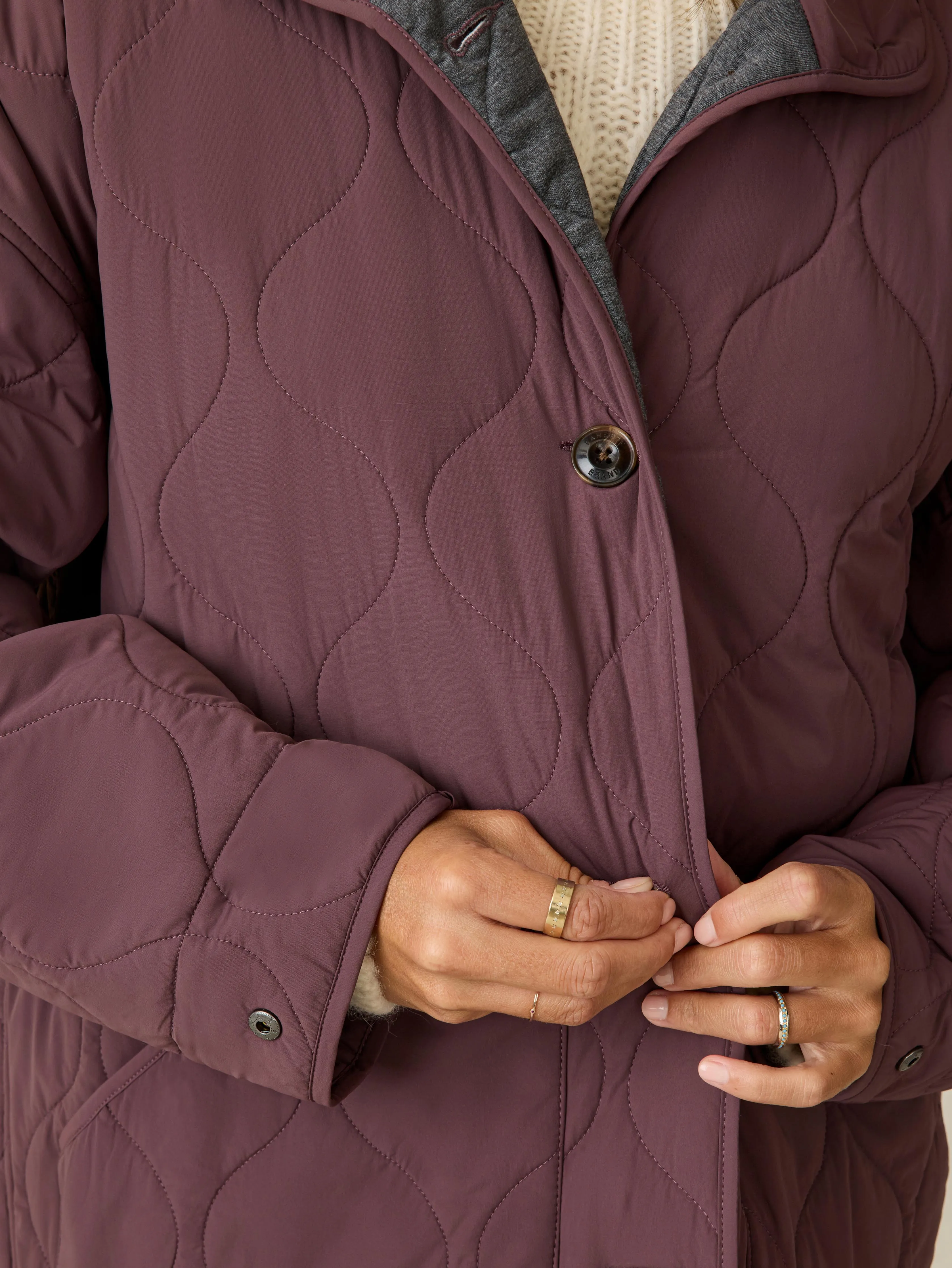 Horizon Series Quilted Jacket - Huckleberry sold by Faherty product image thumbnail 3