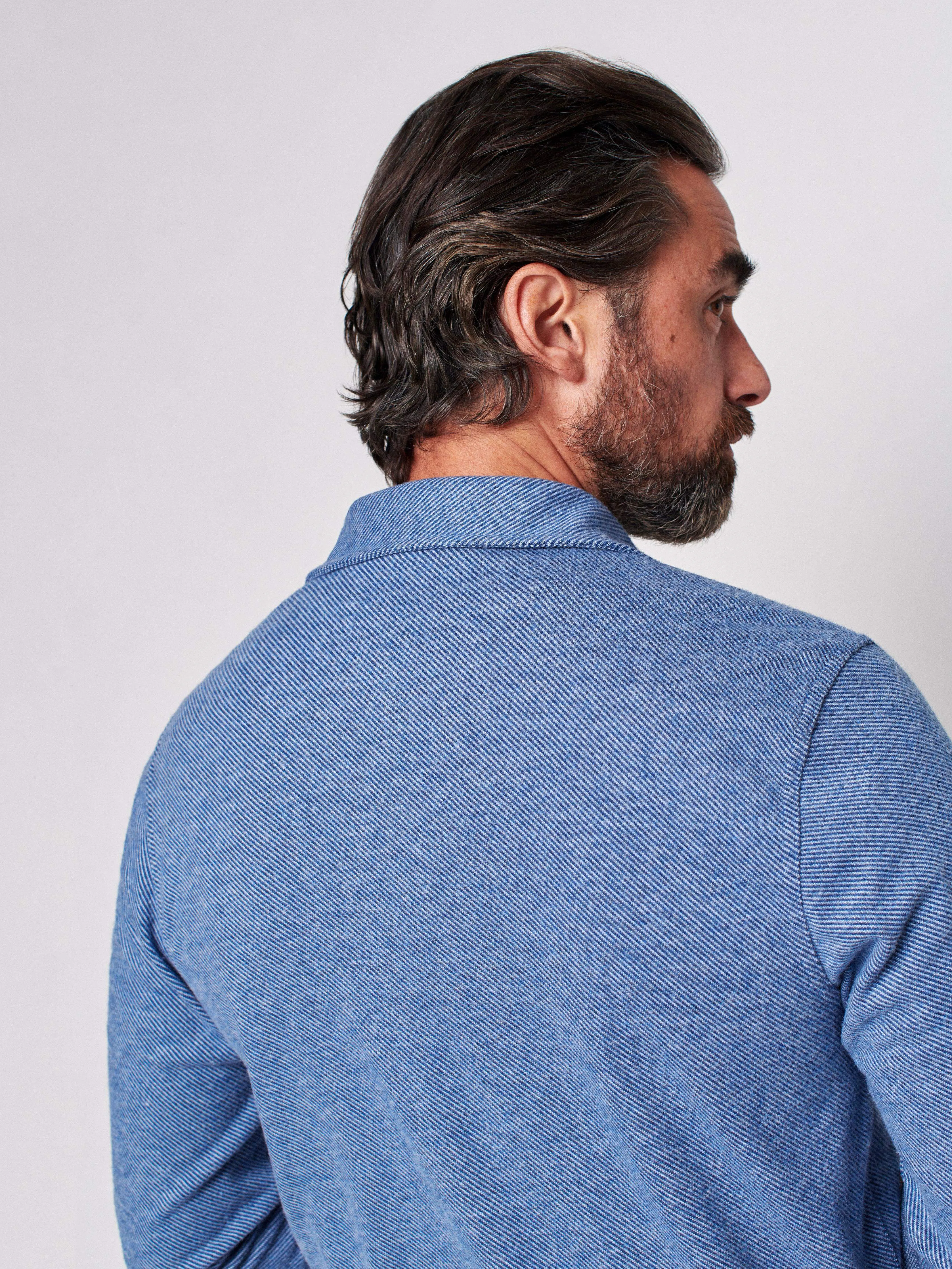 Legend™ Sweater Shirt - Washed Blue Twill sold by Faherty product image thumbnail 4