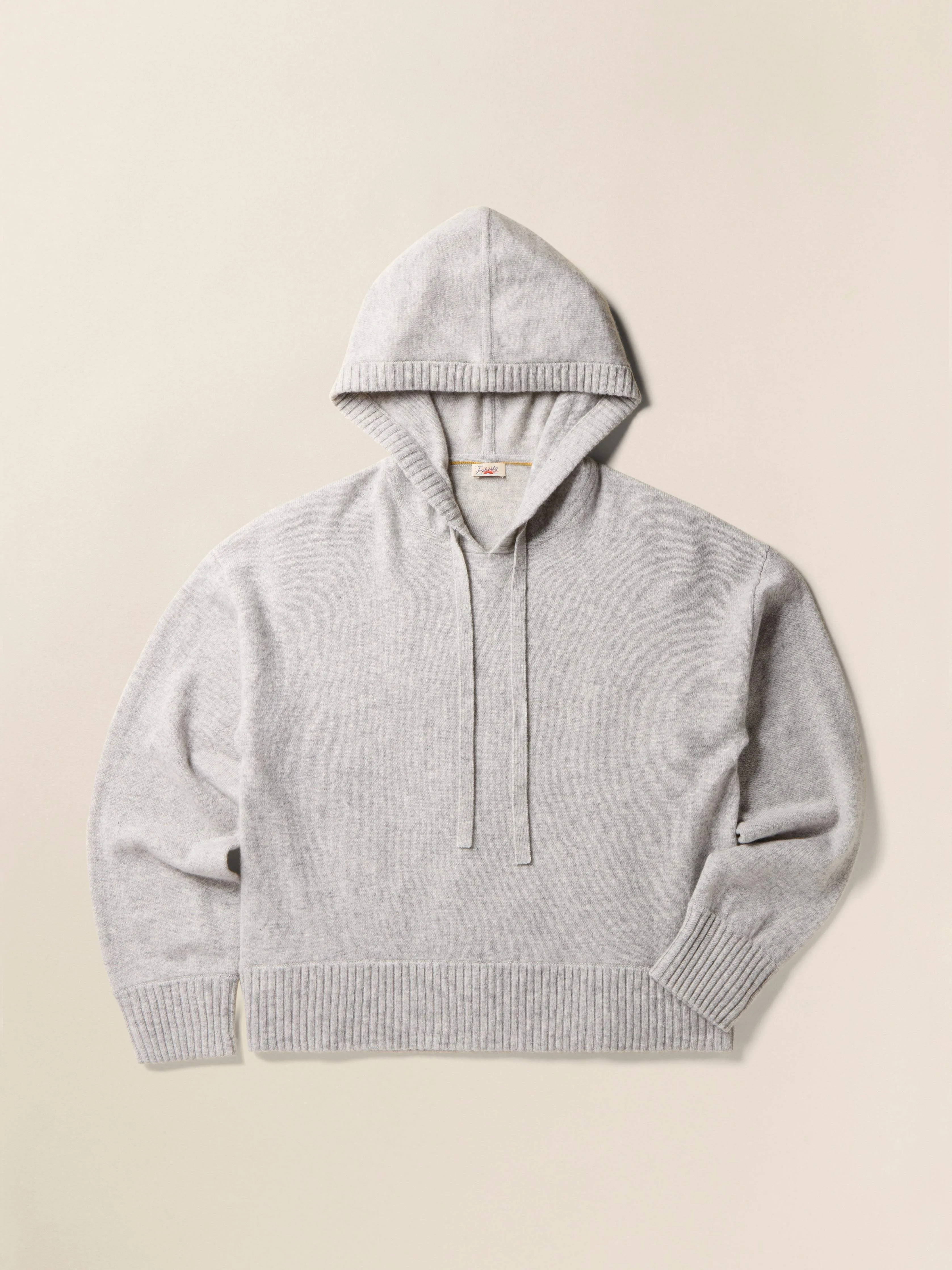 Tropical Cashmere Hoodie - Light Grey Heather sold by Faherty product image thumbnail 4