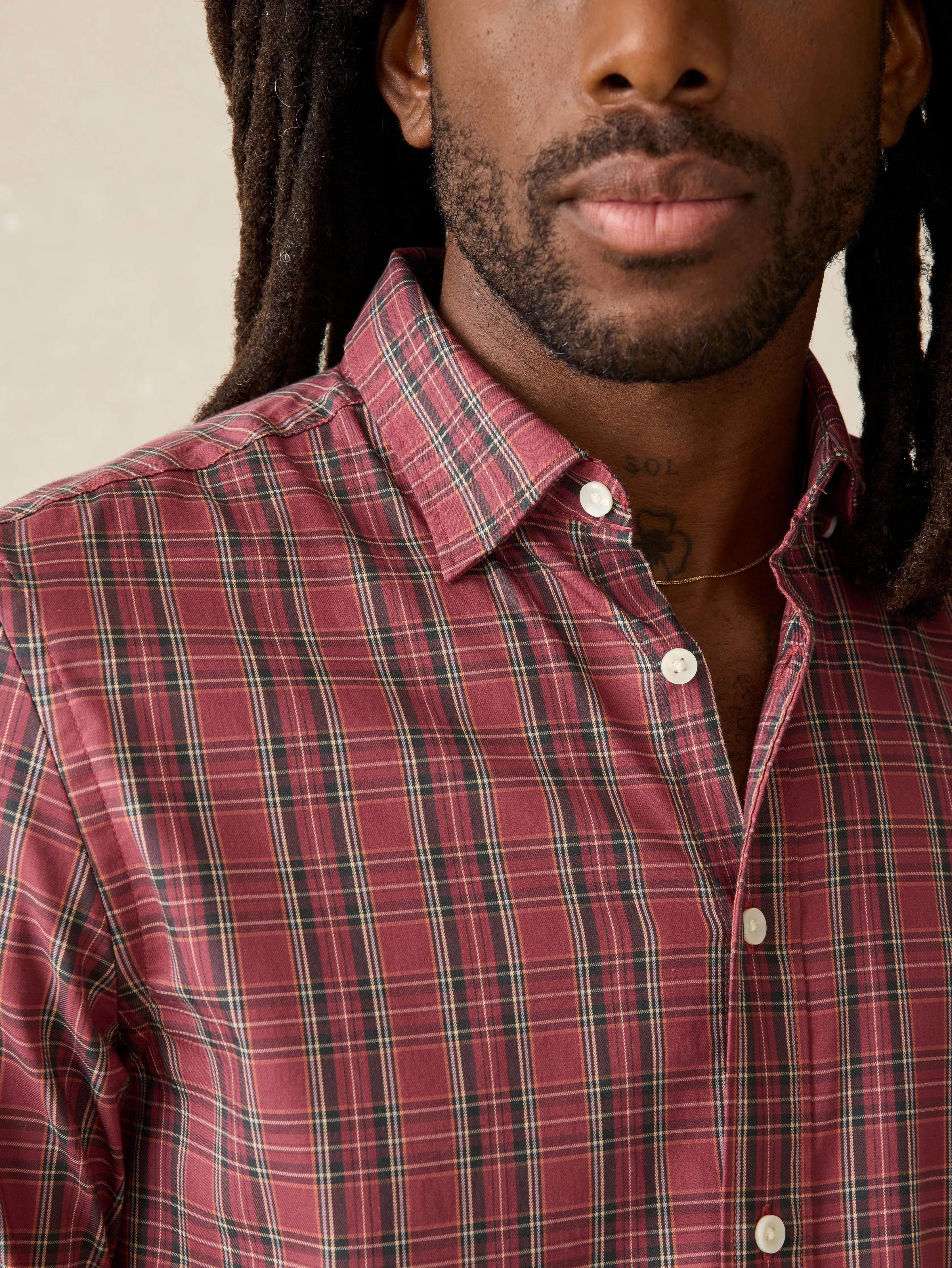 Movement™ Shirt - Cedar Creek Plaid sold by Faherty product image thumbnail 4
