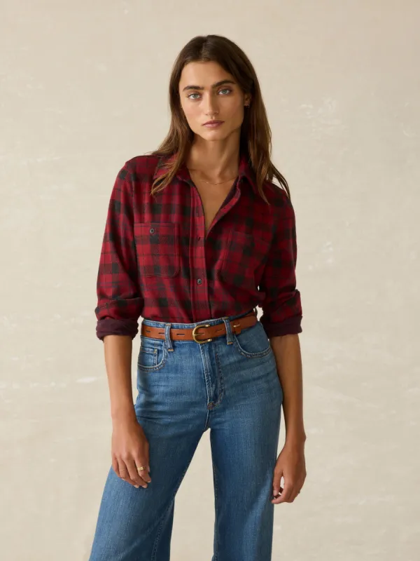 Legend™ Sweater Shirt - Cherry Creek Plaid sold by Faherty
