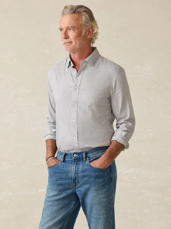Movement™ Shirt - Grey Pincheck sold by Faherty