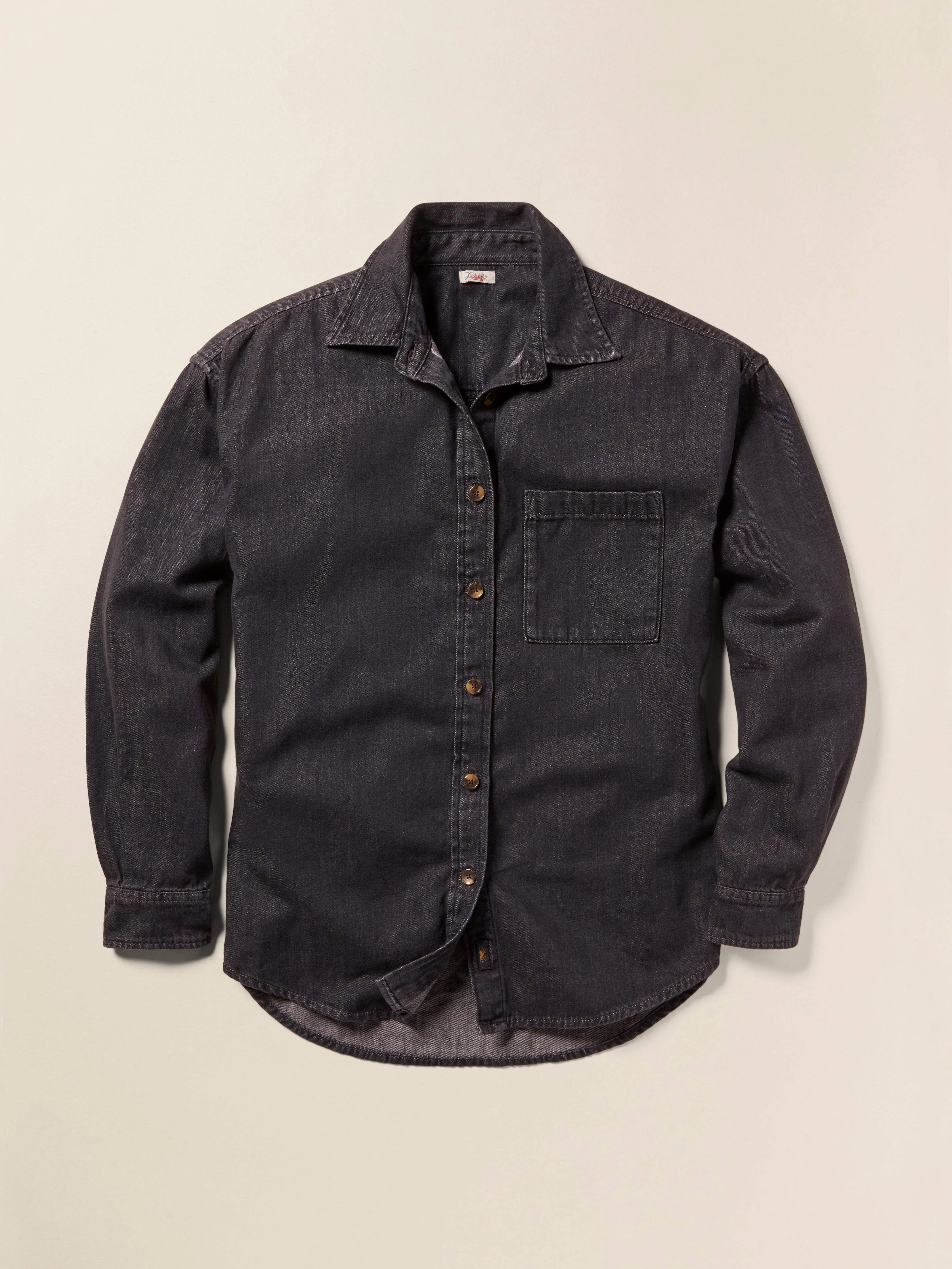Sunfair Denim Shirt - Midnight Tide Wash sold by Faherty