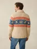 Surf To Snow Zip Cardigan - Pacific Wheat sold by Faherty