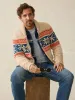 Surf To Snow Zip Cardigan - Pacific Wheat sold by Faherty