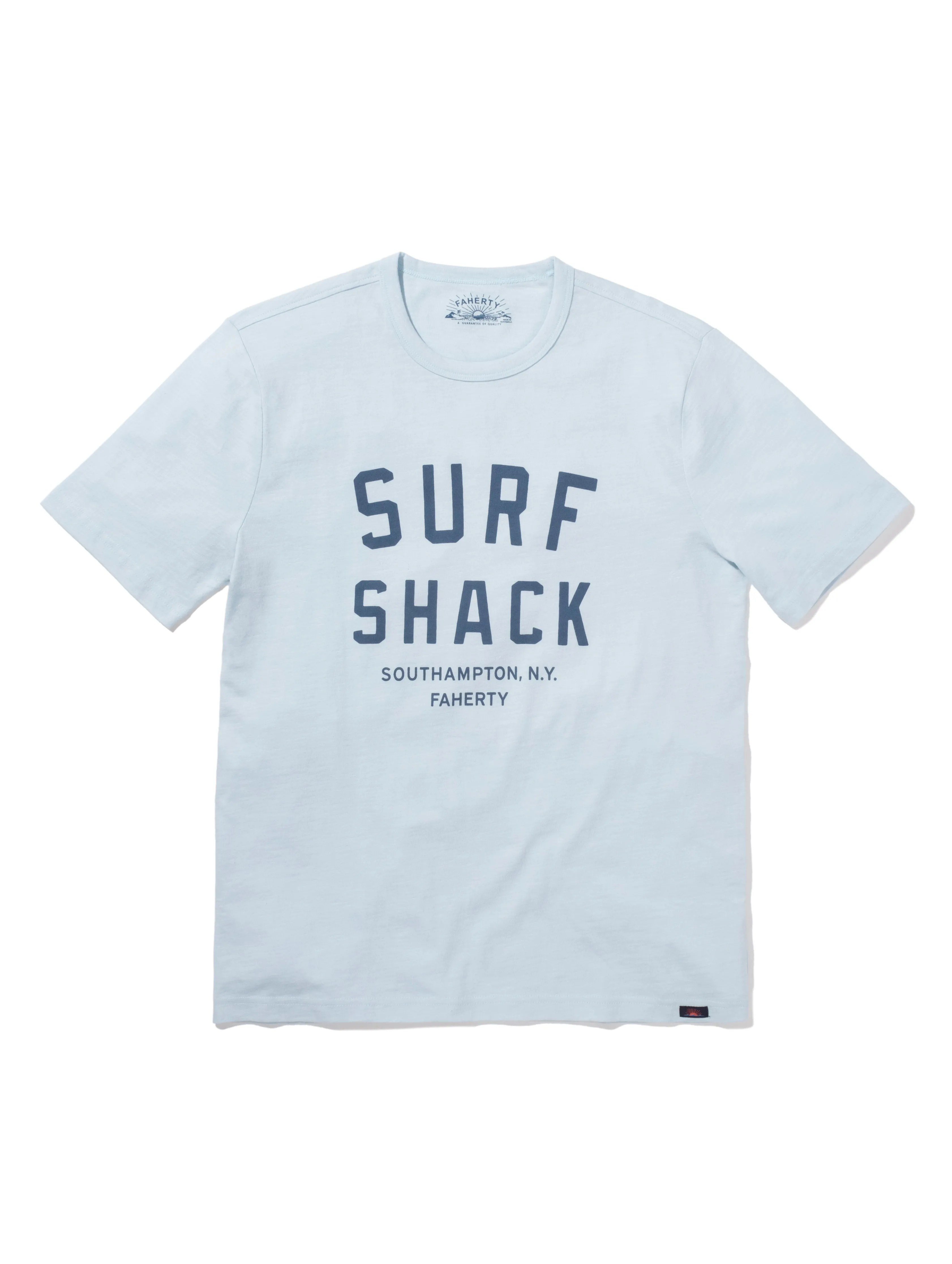 Southampton Short-Sleeve Crew T-Shirt - Blue Oasis sold by Faherty