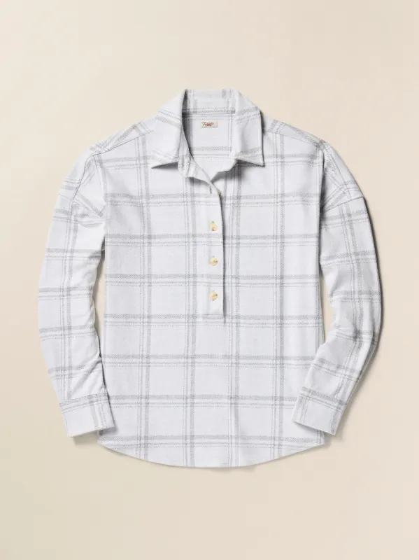 Legend™ Sweater Montana Pullover - First Frost sold by Faherty