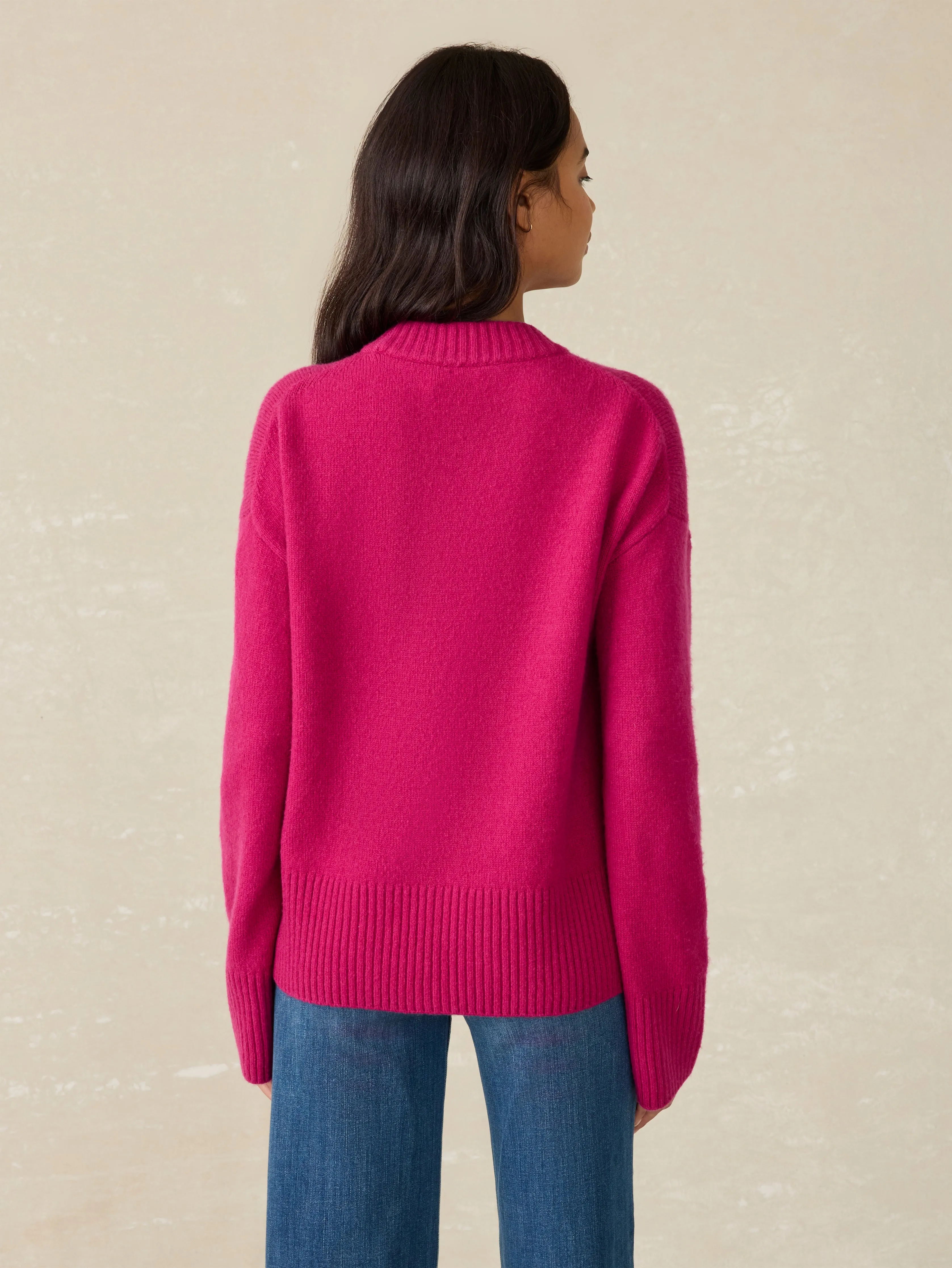 Snowdrift Sweater - Snowberry sold by Faherty product image thumbnail 5