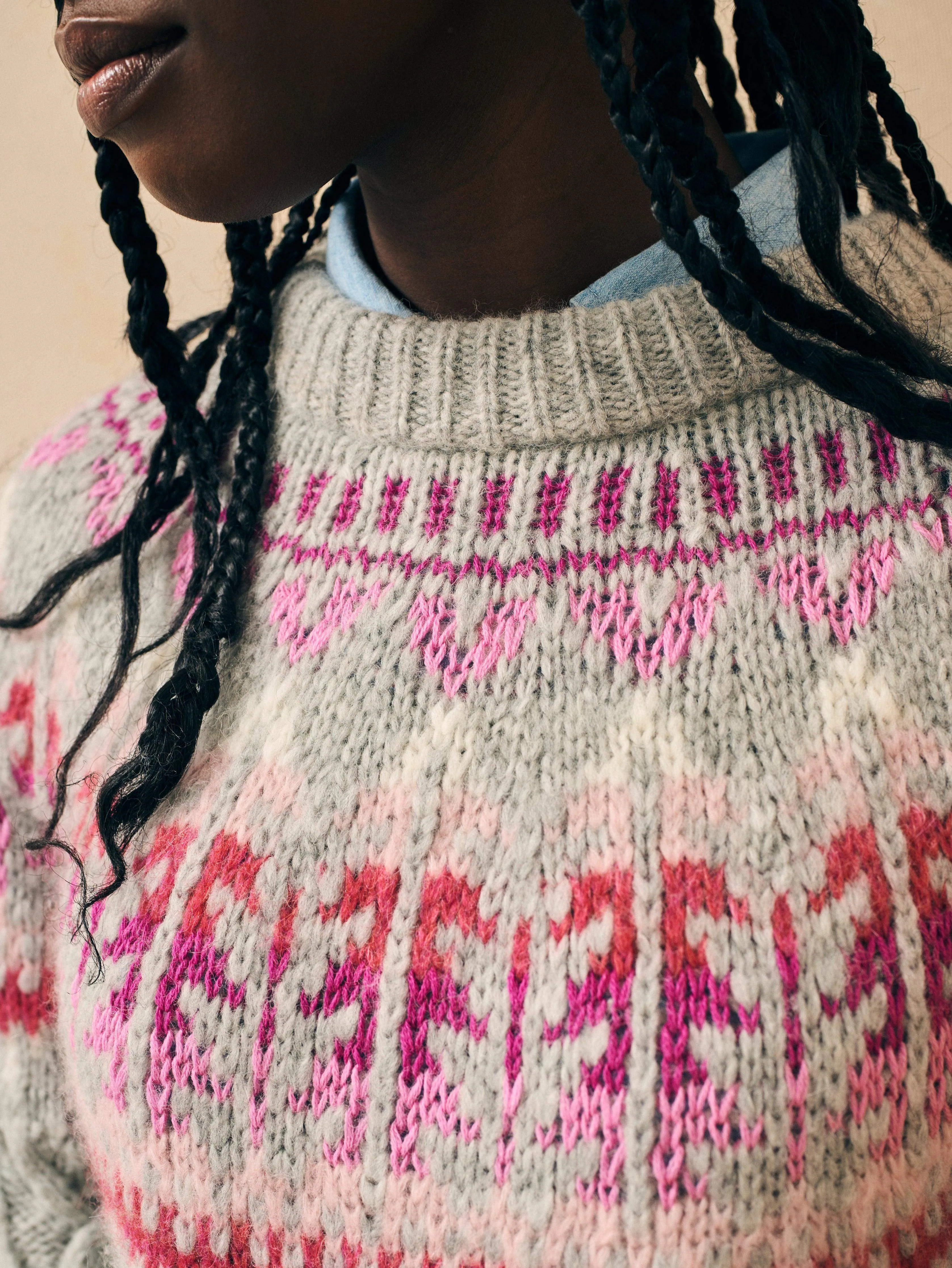 Native Knitter Frost Fair Isle Crew - Multi Sheep Camp sold by Faherty product image thumbnail 2