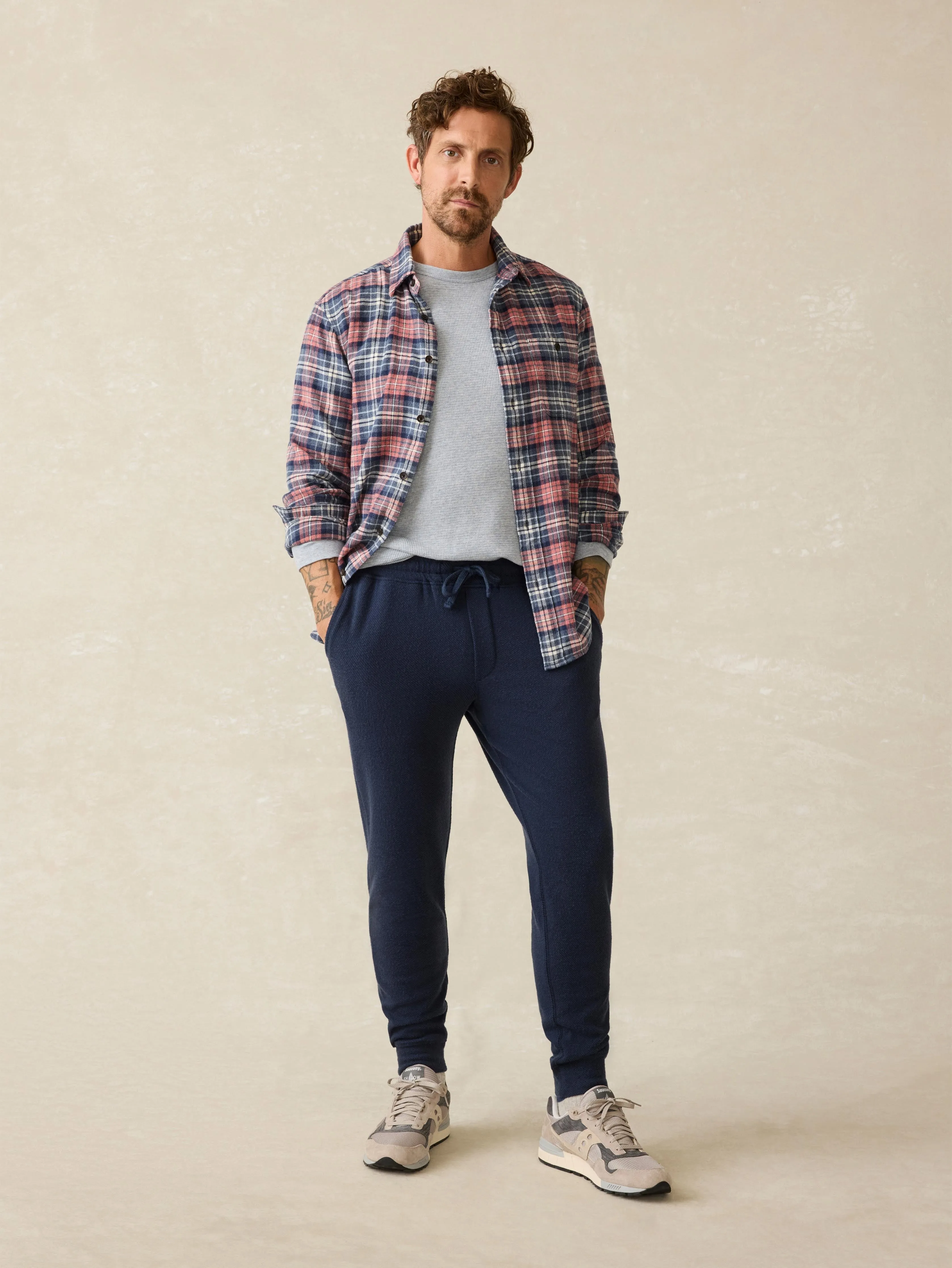 Legend™ Sweatpant - Brighton Navy Twill sold by Faherty product image thumbnail 3