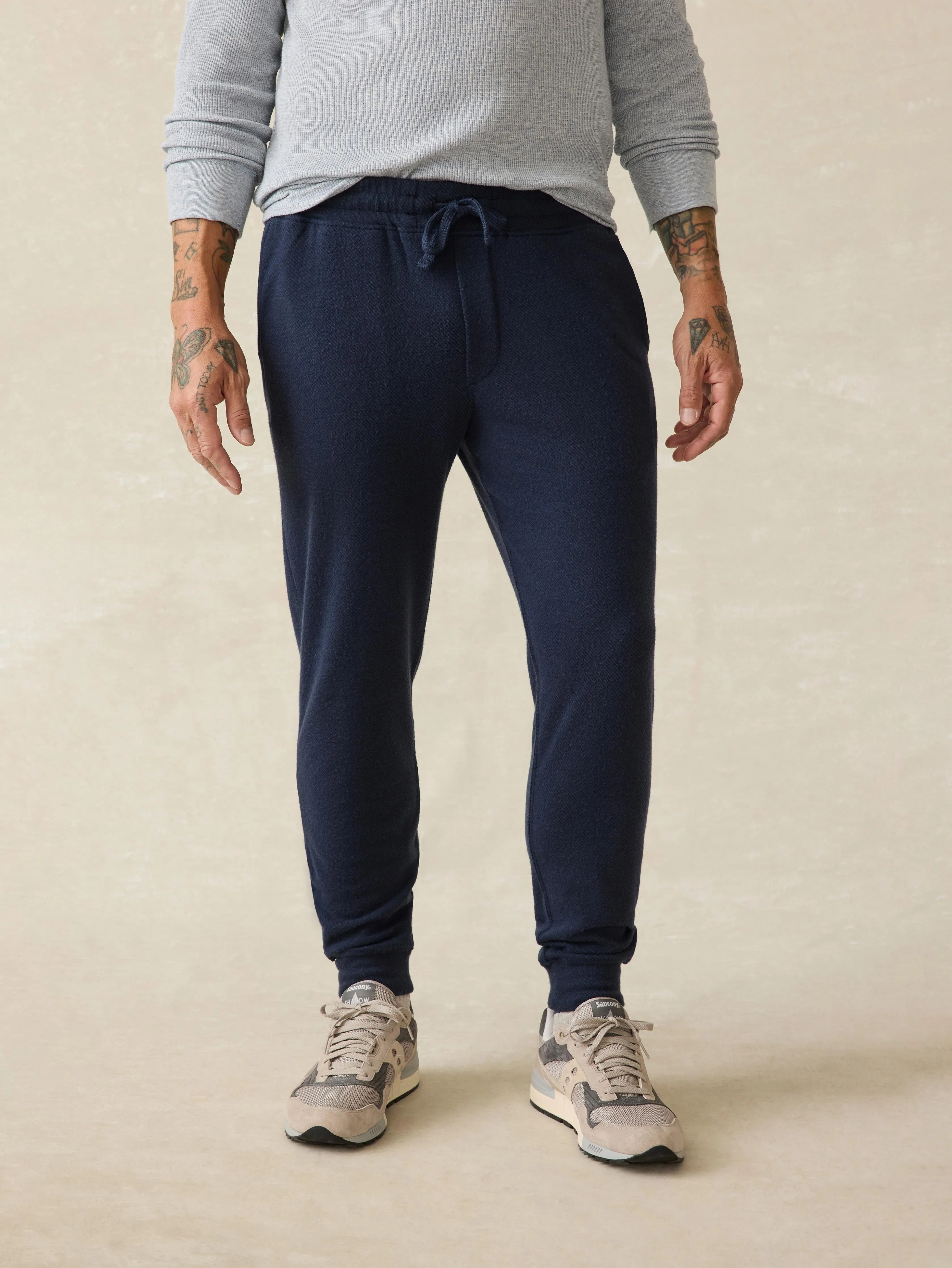 Legend™ Sweatpant - Brighton Navy Twill sold by Faherty
