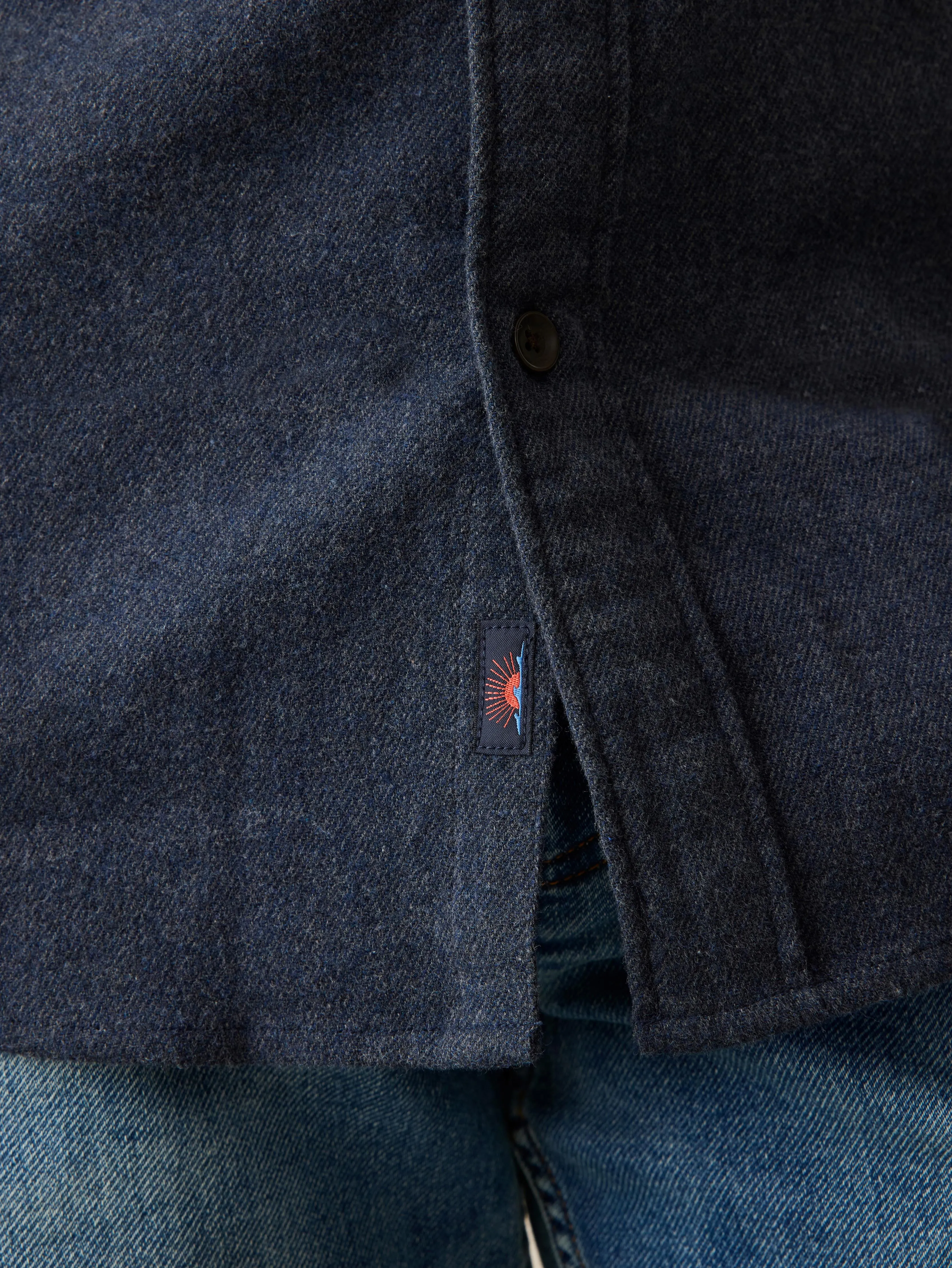 Super Brushed Flannel - Midnight Sky sold by Faherty product image thumbnail 2