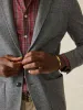 Inlet Knit Tweed Blazer - Steel Rock Herringbone sold by Faherty
